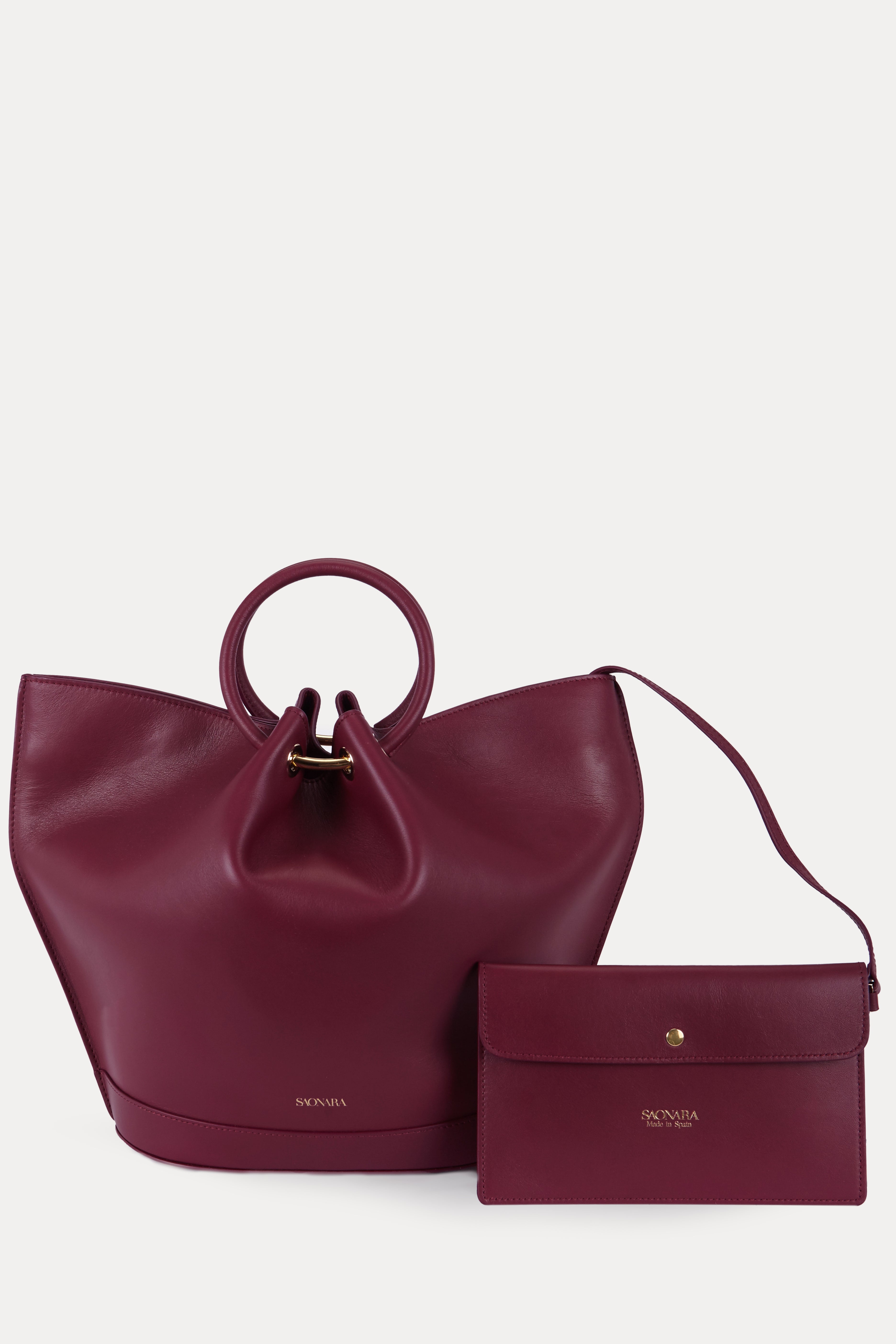 Capazo Bag Berry Piel