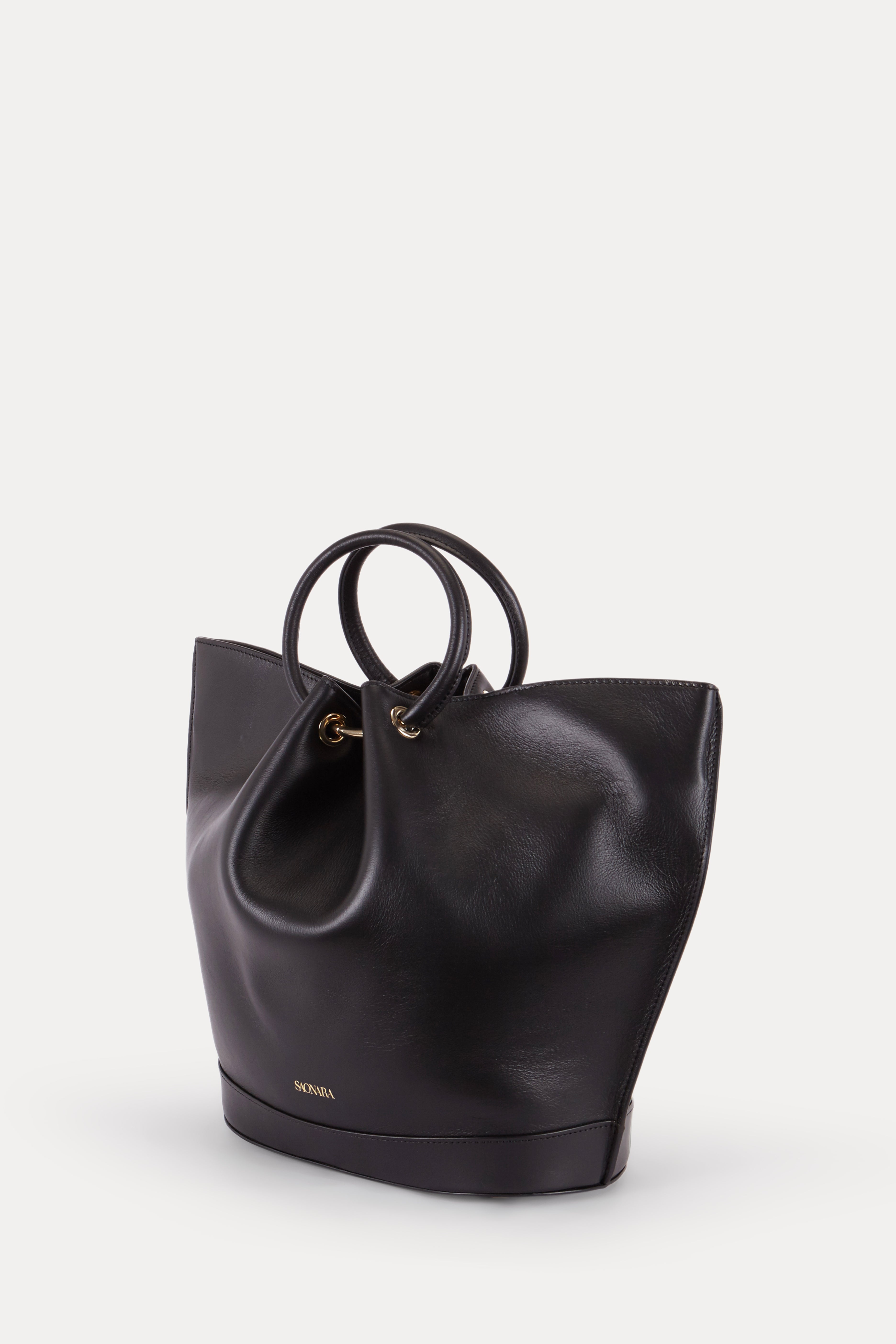 Capazo Bag Black Piel