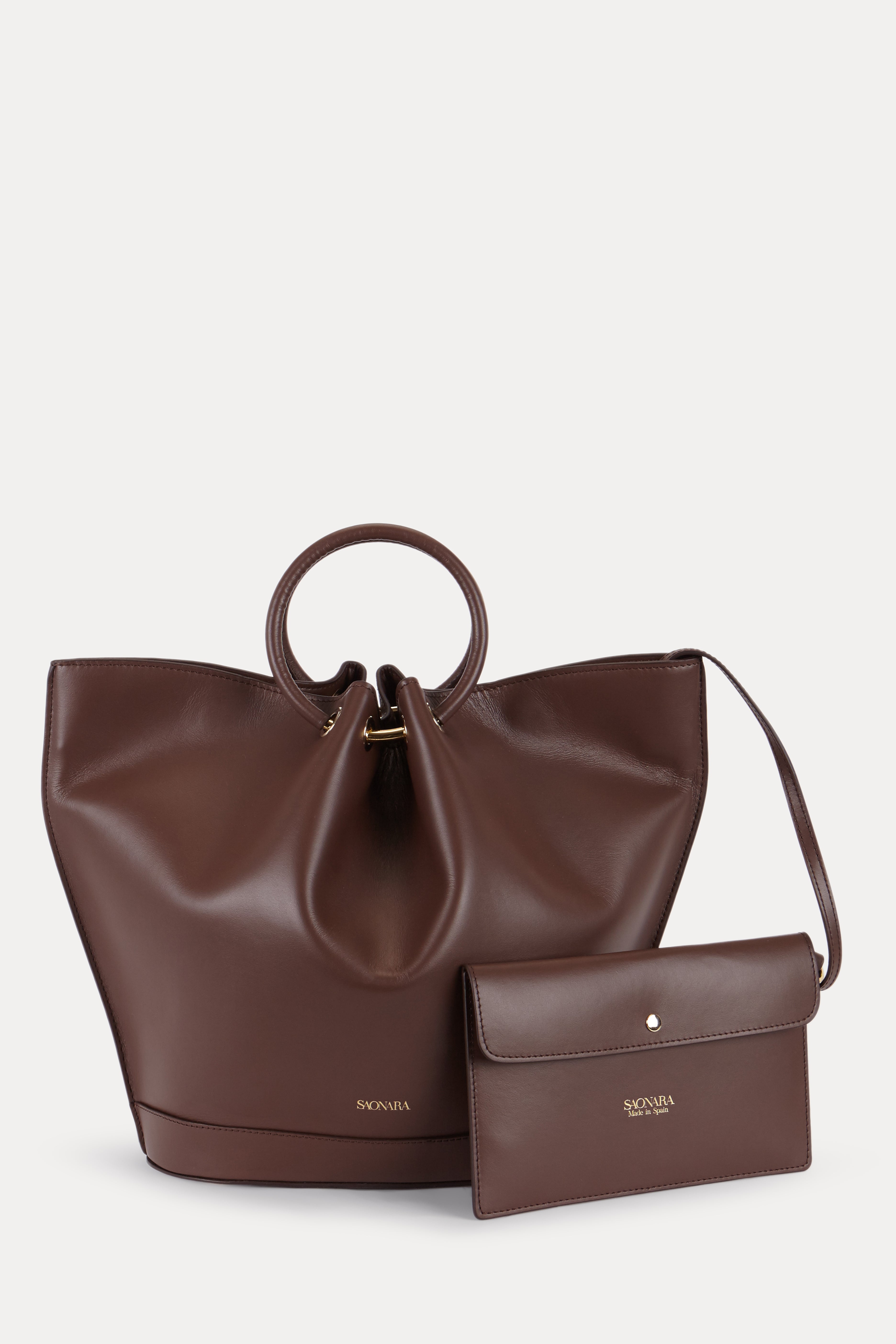 Capazo Bag Chocolat Piel