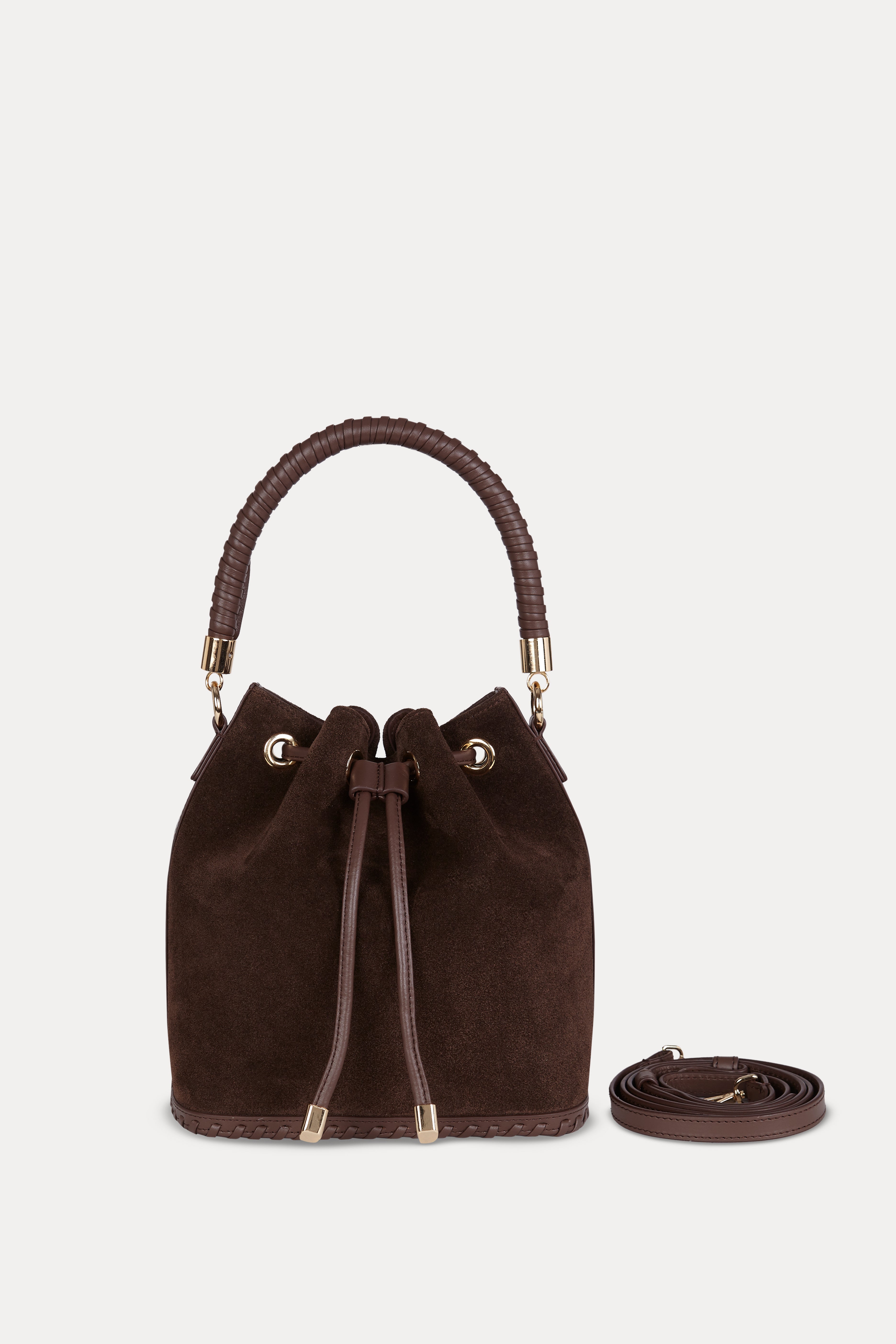 Bucket Bag Chocolat Suede (Limited Edition)