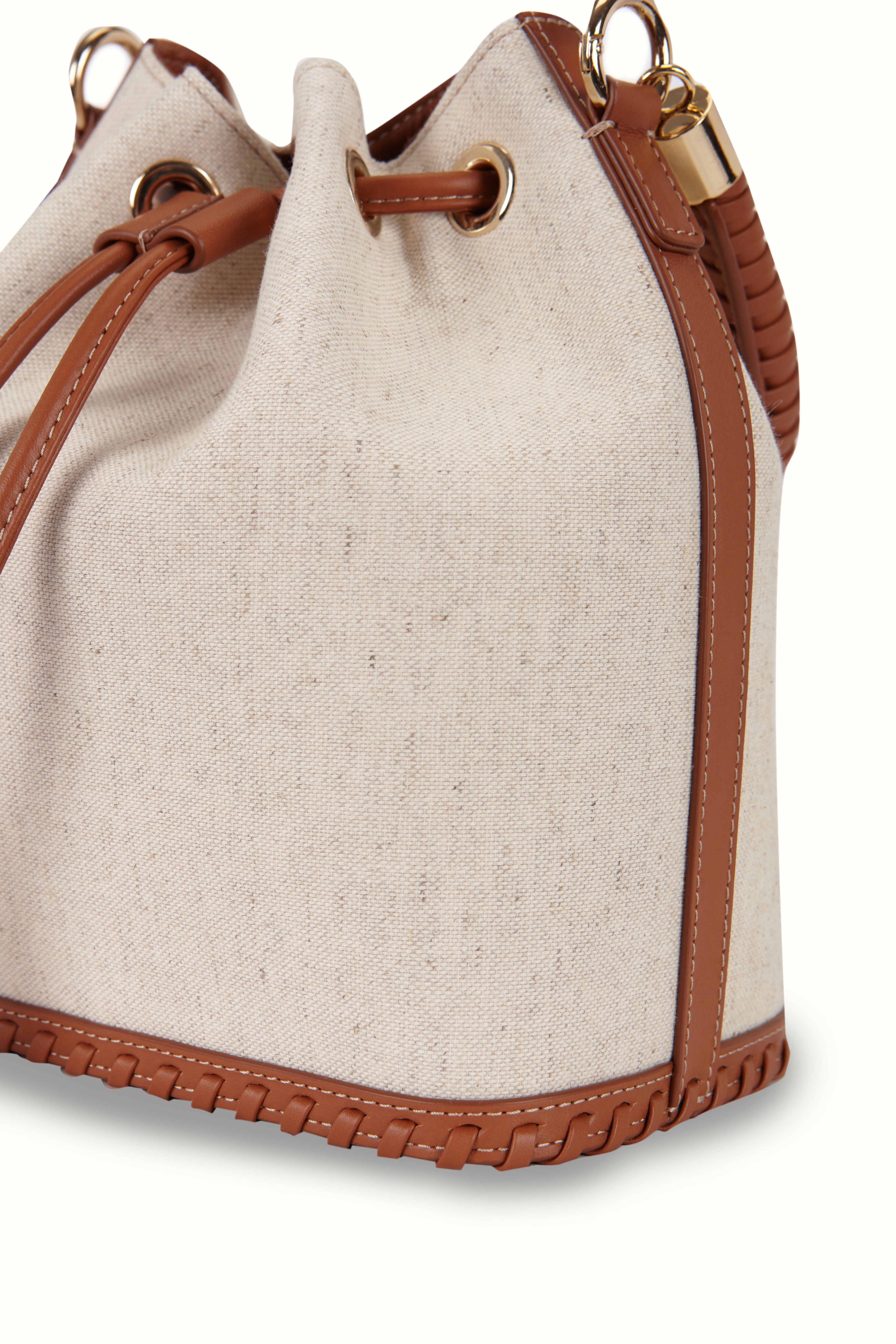SAONARA BUCKET LINO / CARAMELO PIEL