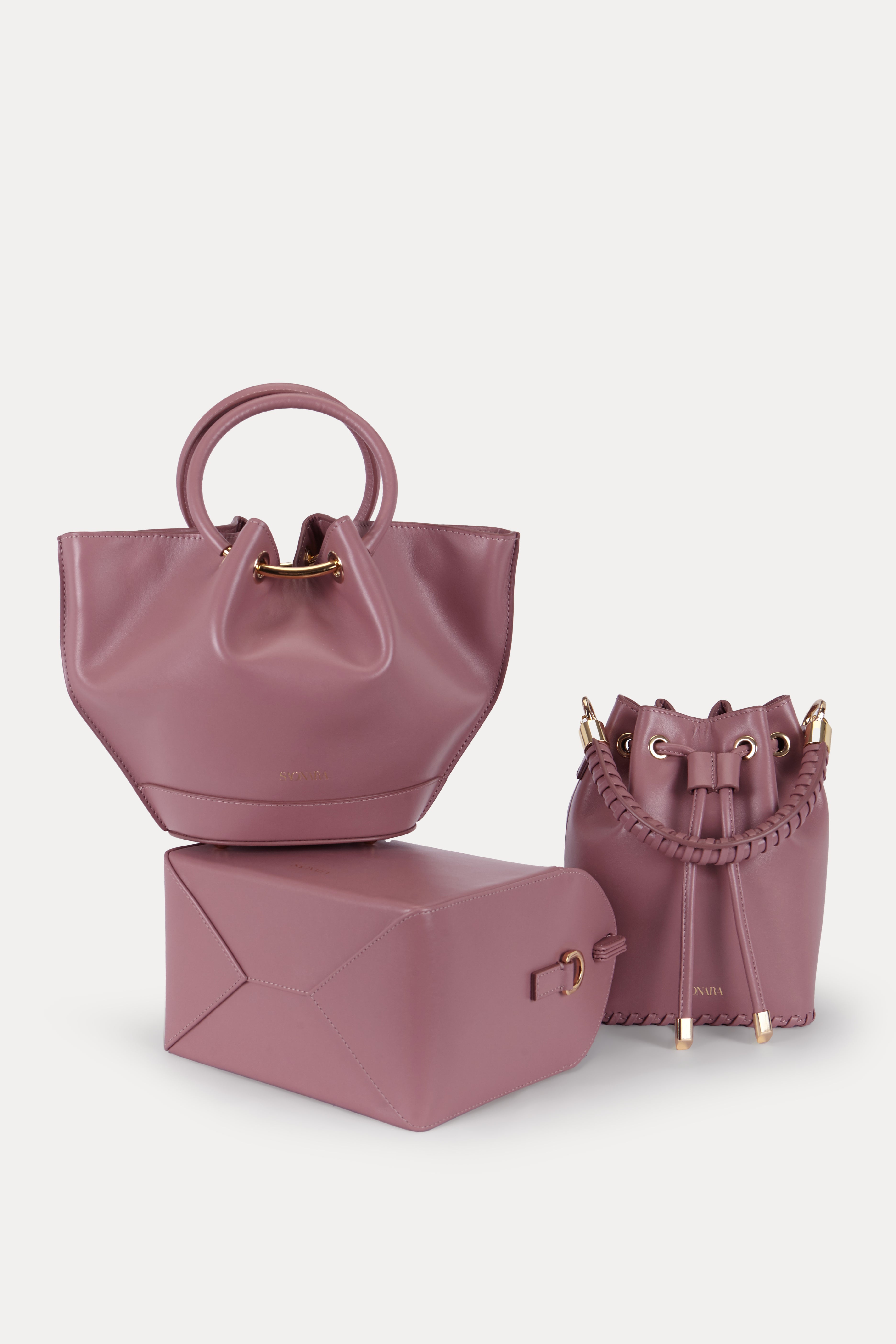 Mini Bucket Bag Rosae Leather