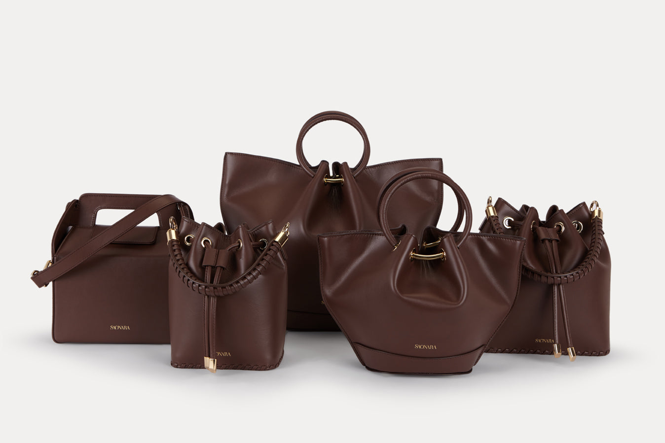 SAONARA BUCKET CHOCOLATE PIEL