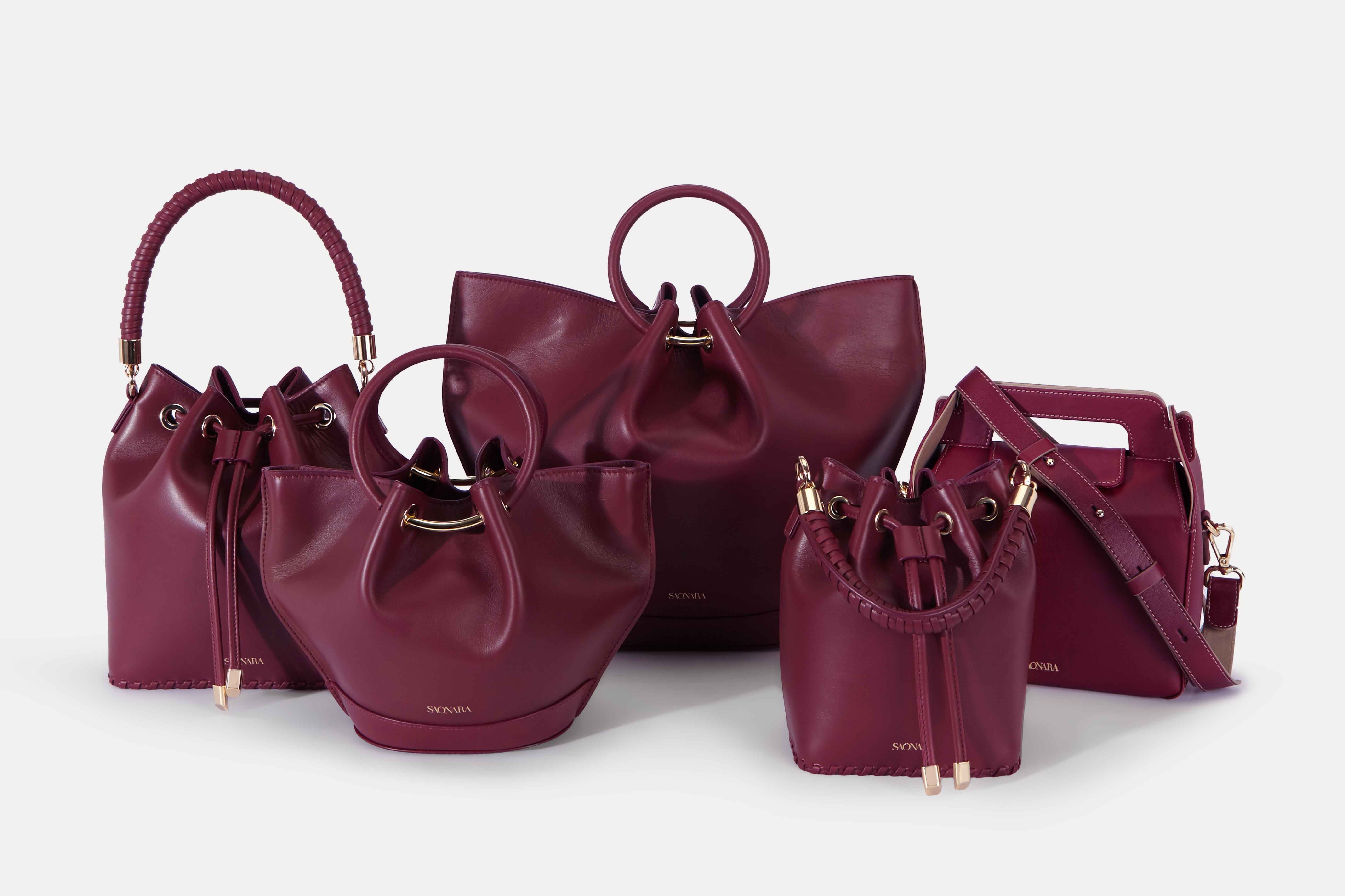 SAONARA BUCKET BERRY PIEL