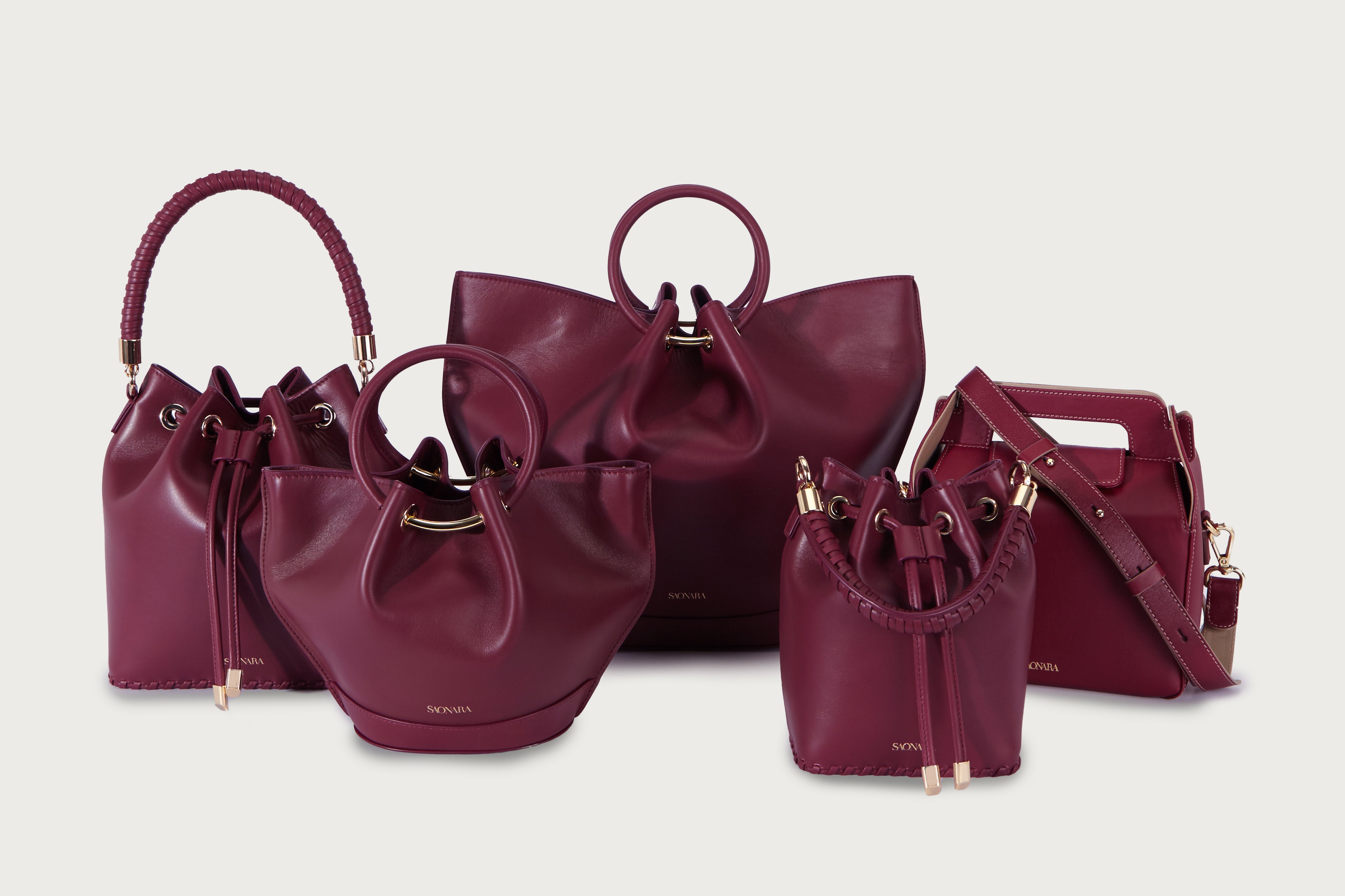 SAONARA MINI CAPAZO BERRY PIEL