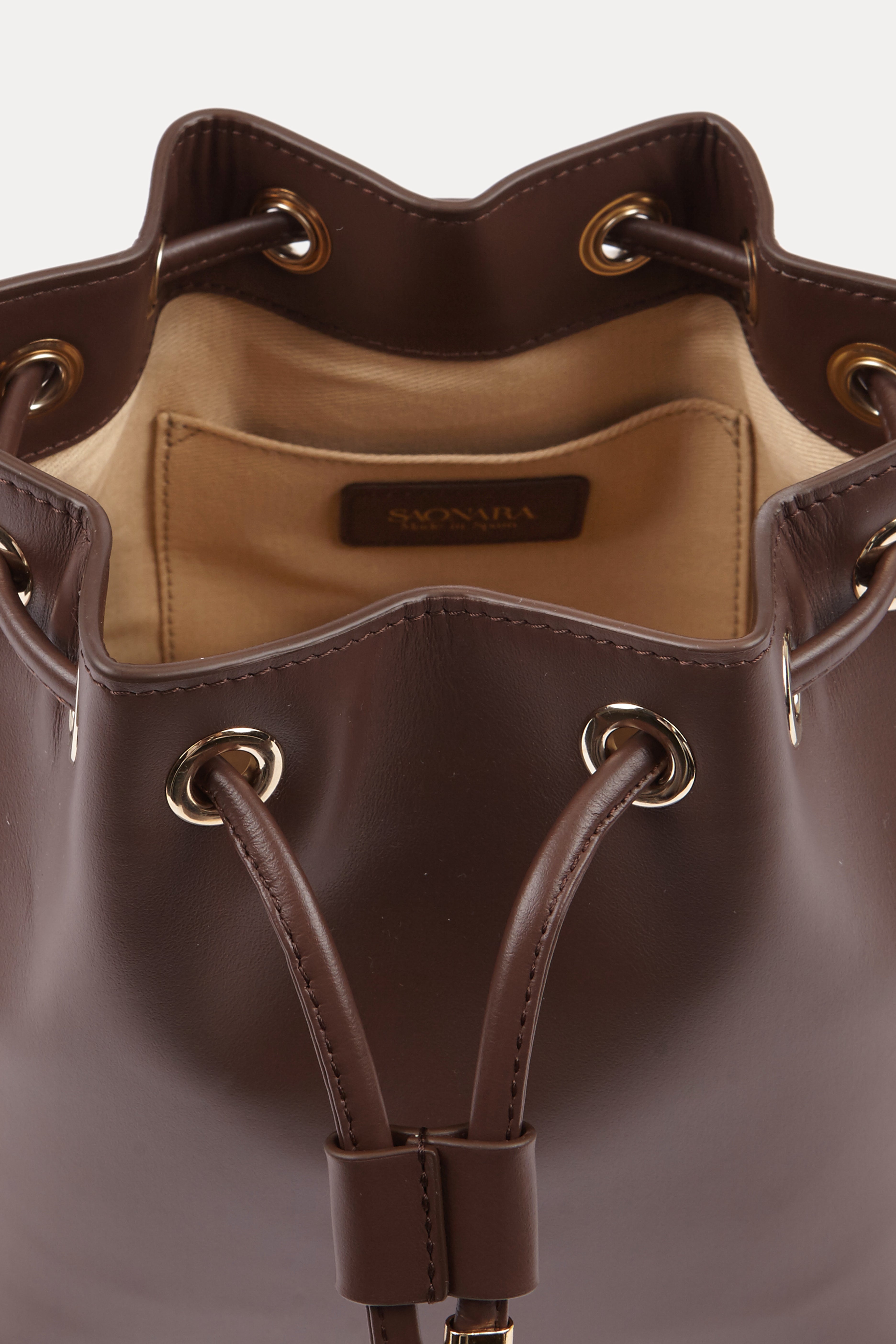 SAONARA BUCKET CHOCOLATE PIEL