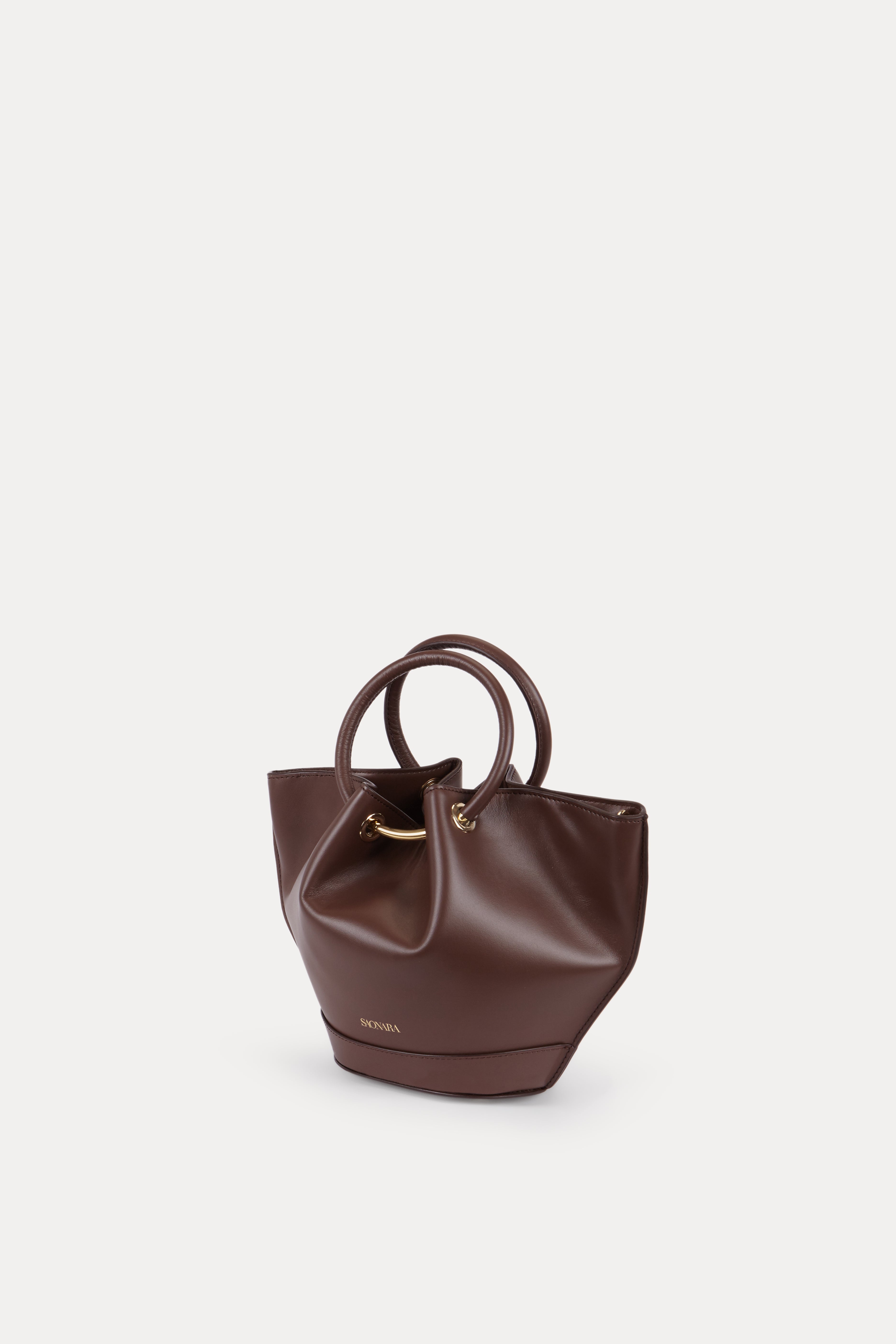 SAONARA MINI CAPAZO CHOCOLATE PIEL