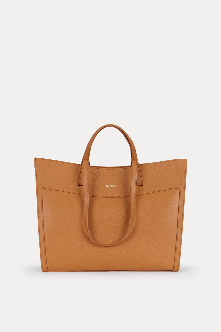 SAONARA SHOPPING BAG CAMEL LEATHER