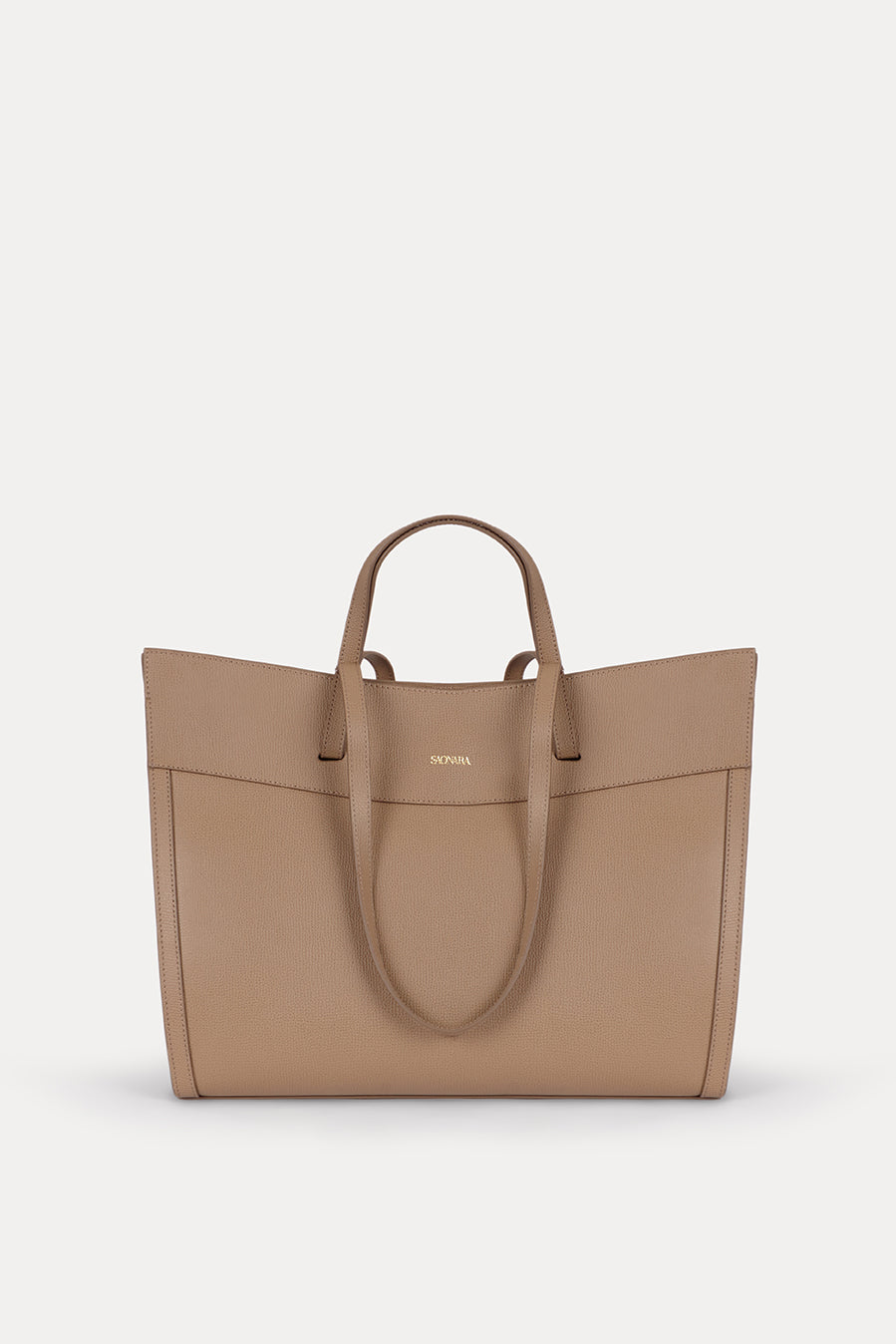 SAONARA SHOPPING BAG MOKA PIEL