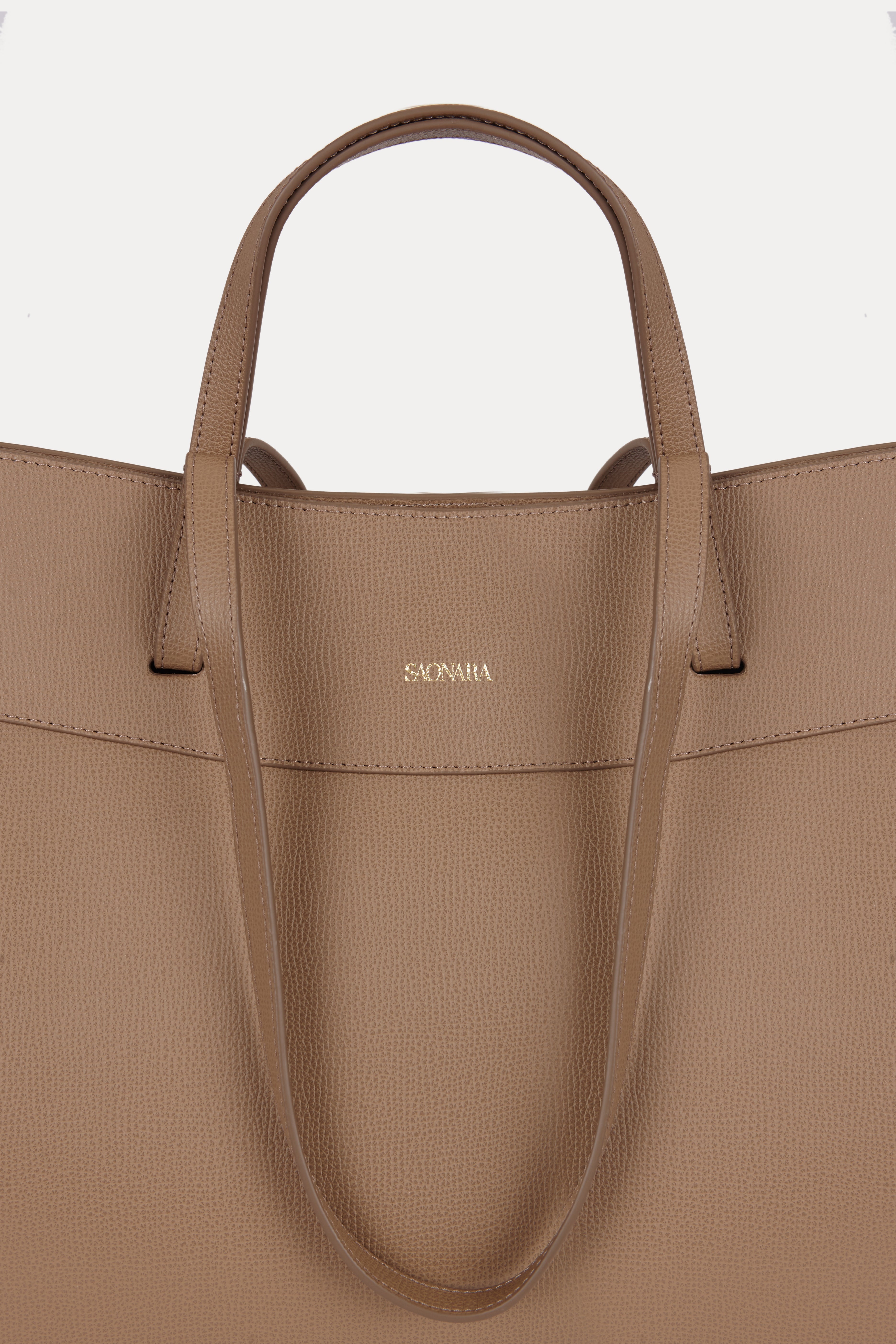 SAONARA SHOPPING BAG MOKA PIEL