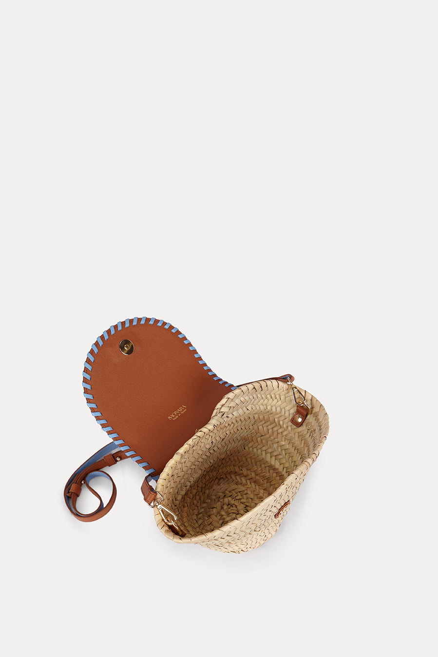 SAONARA COQUETTE CARAMELO/BLUE SKY PIEL