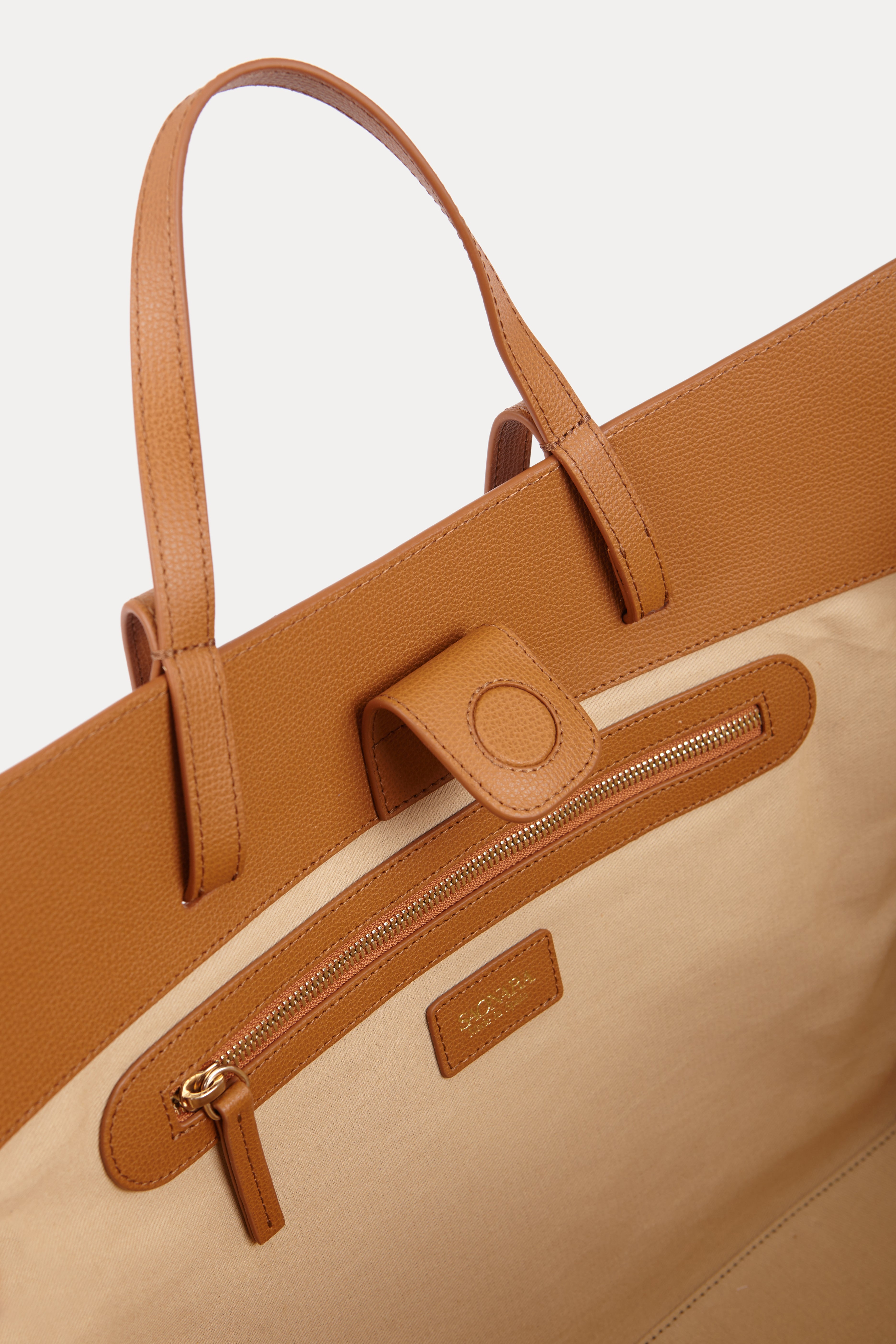 SAONARA SHOPPING BAG CAMEL LEATHER