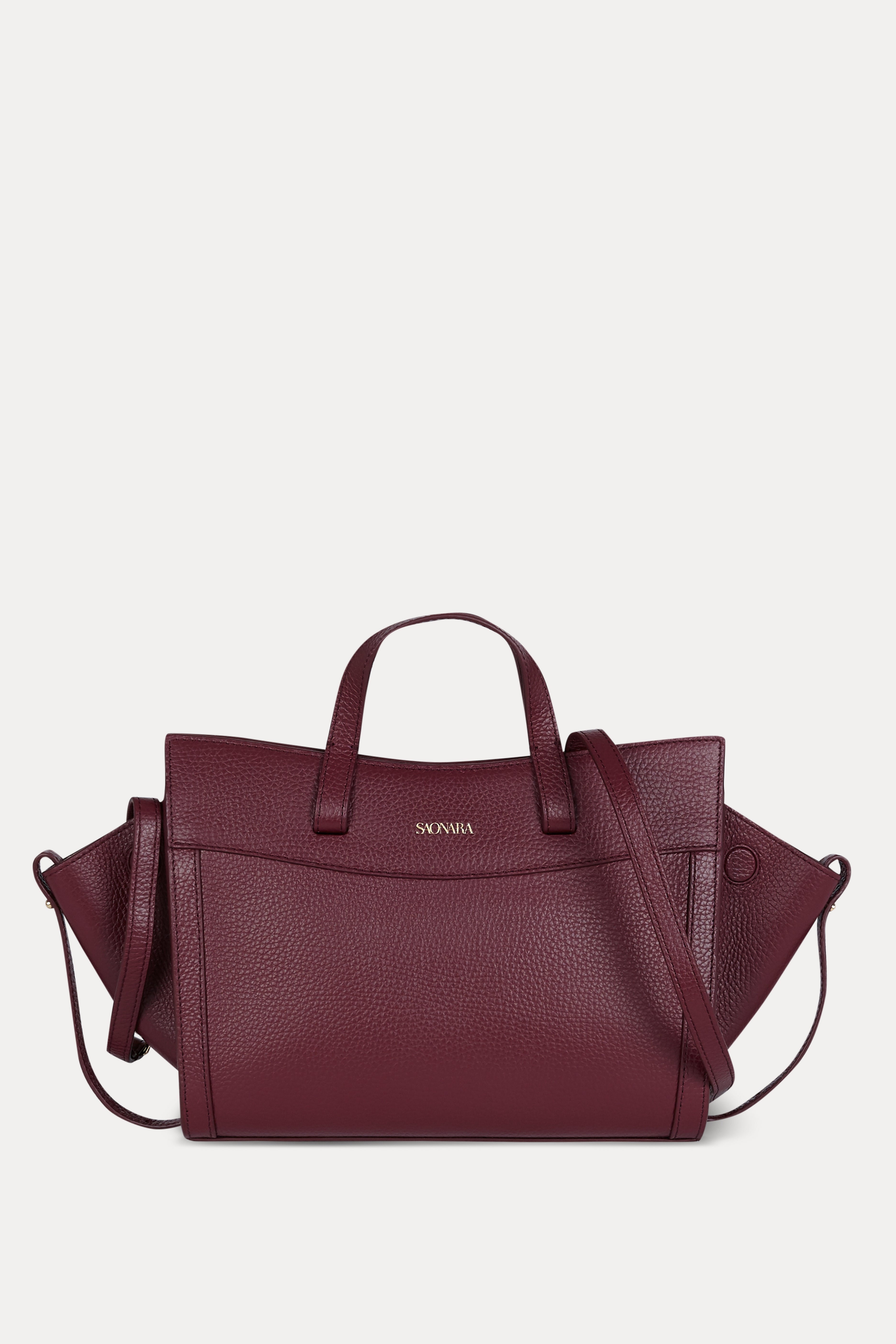 SAONARA MINI SHOPPING BAG BERRY PIEL