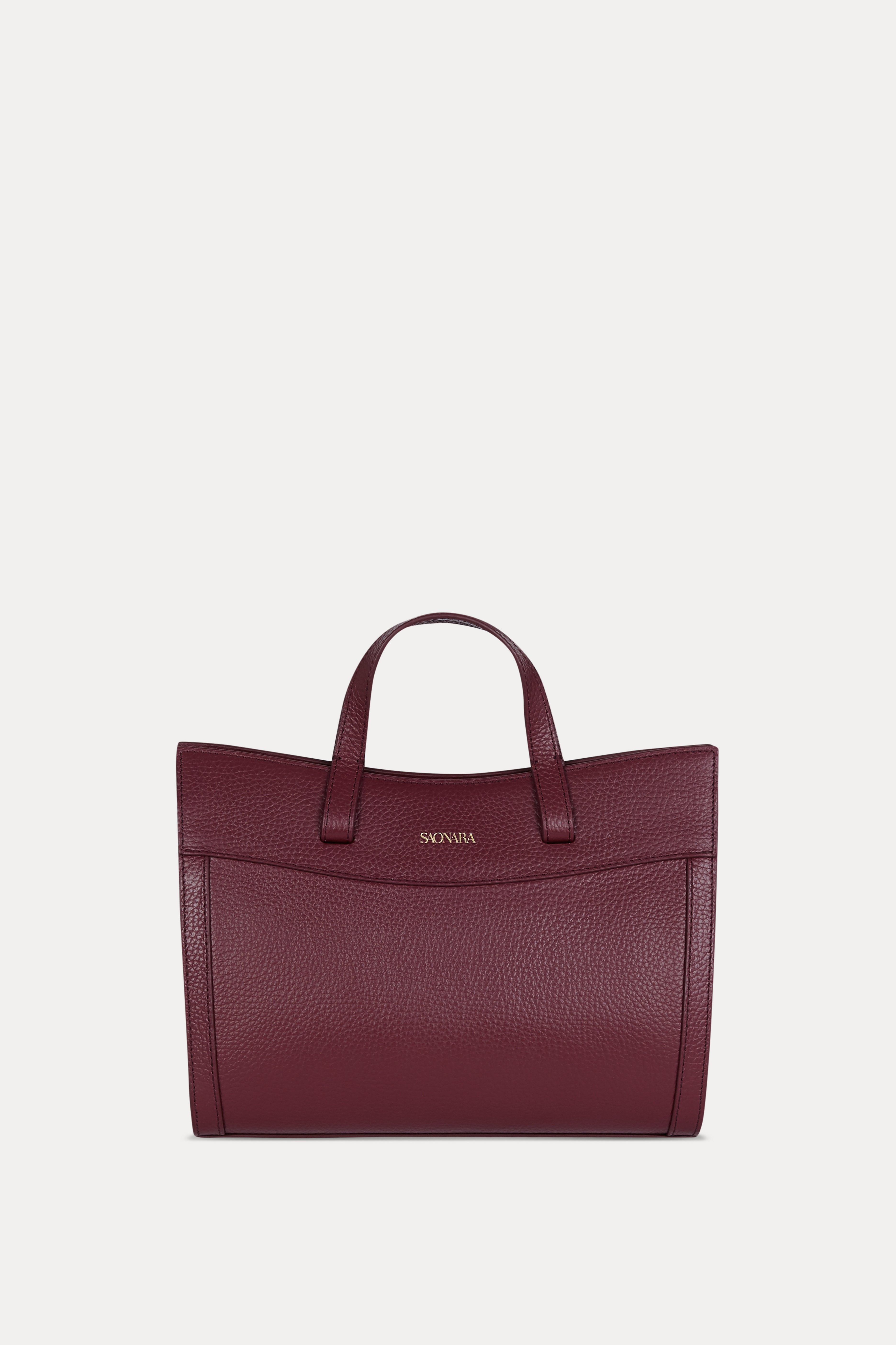 SAONARA MINI SHOPPING BAG BERRY PIEL