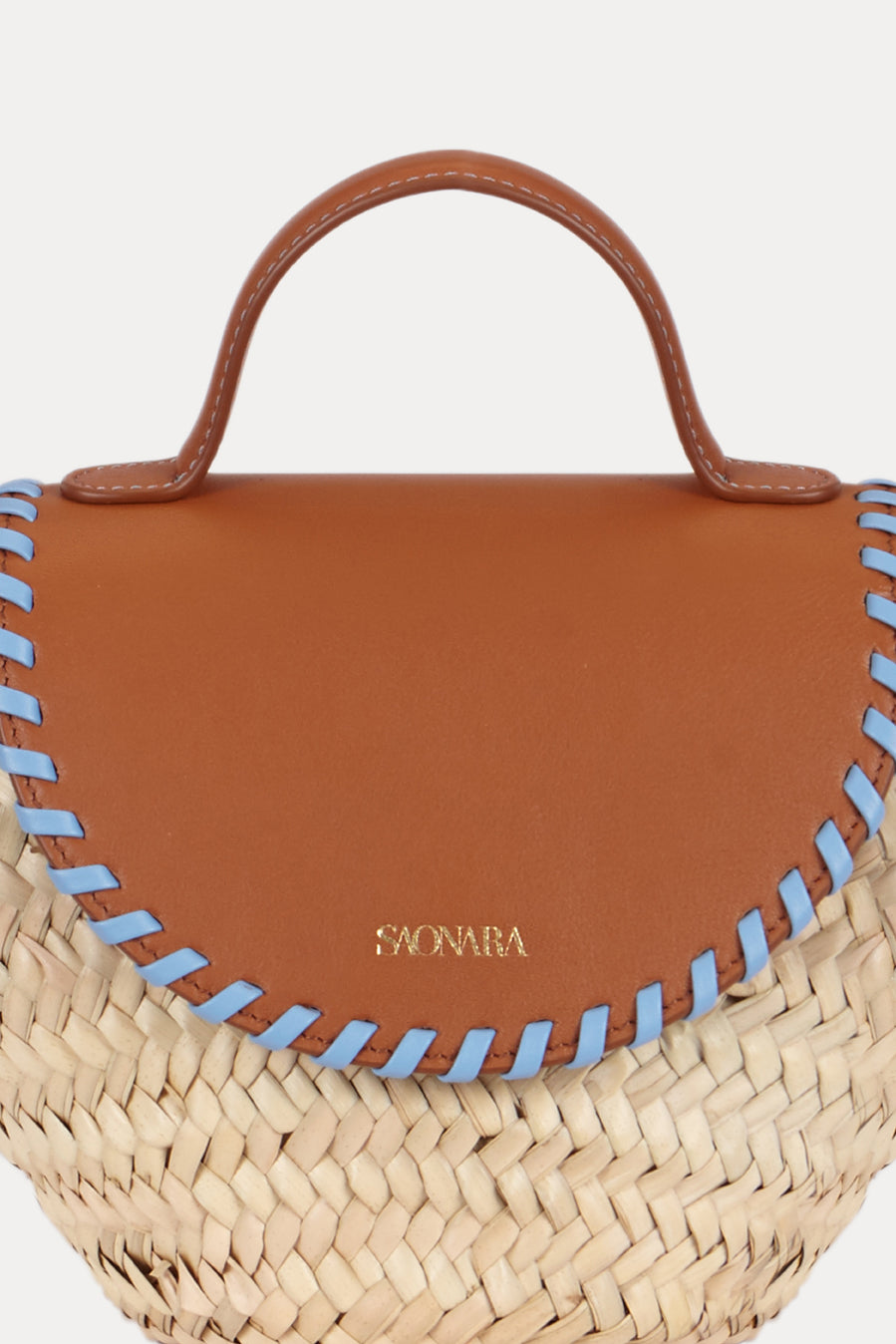 SAONARA COQUETTE CARAMELO/BLUE SKY PIEL