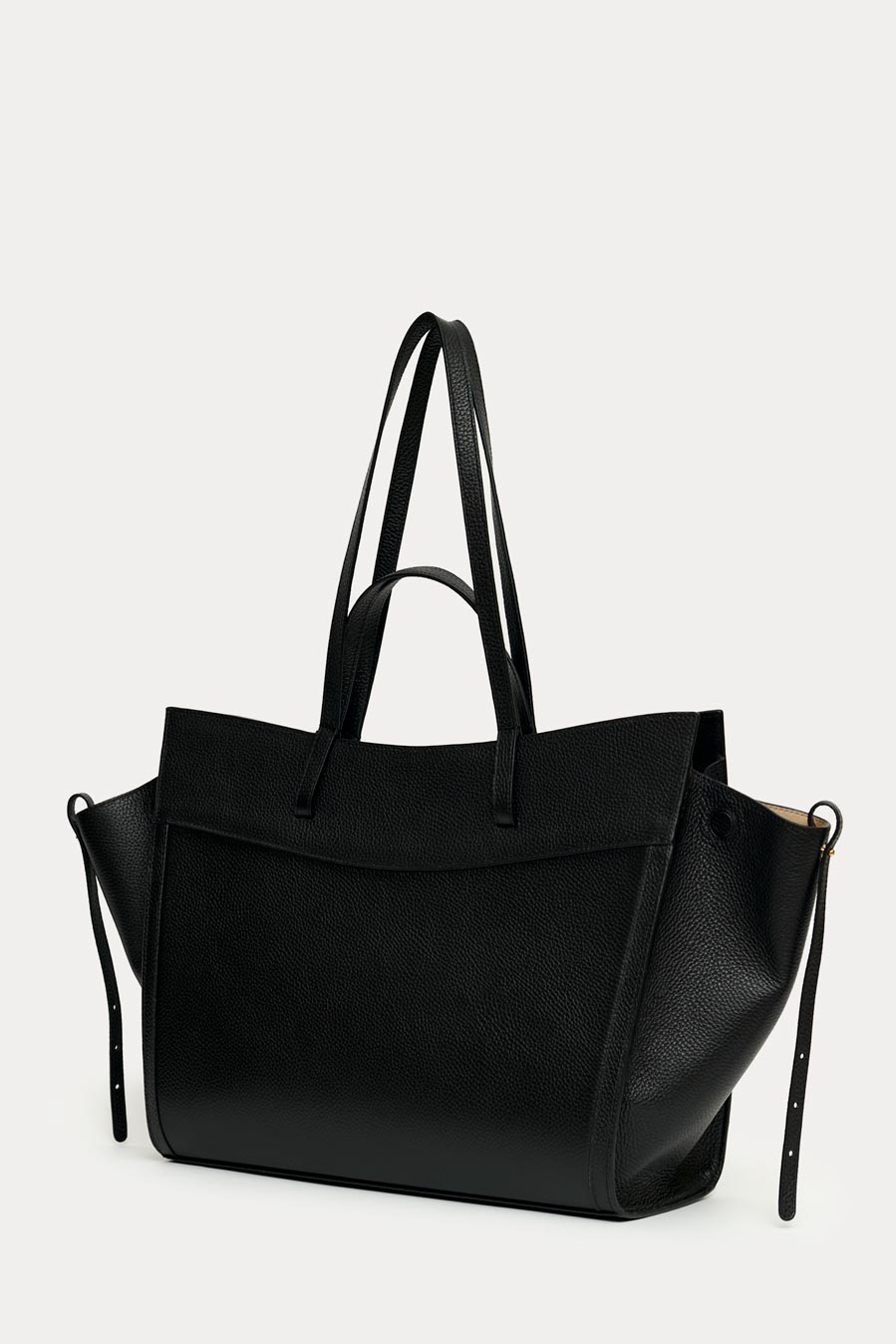 Shopping Bag Black Piel