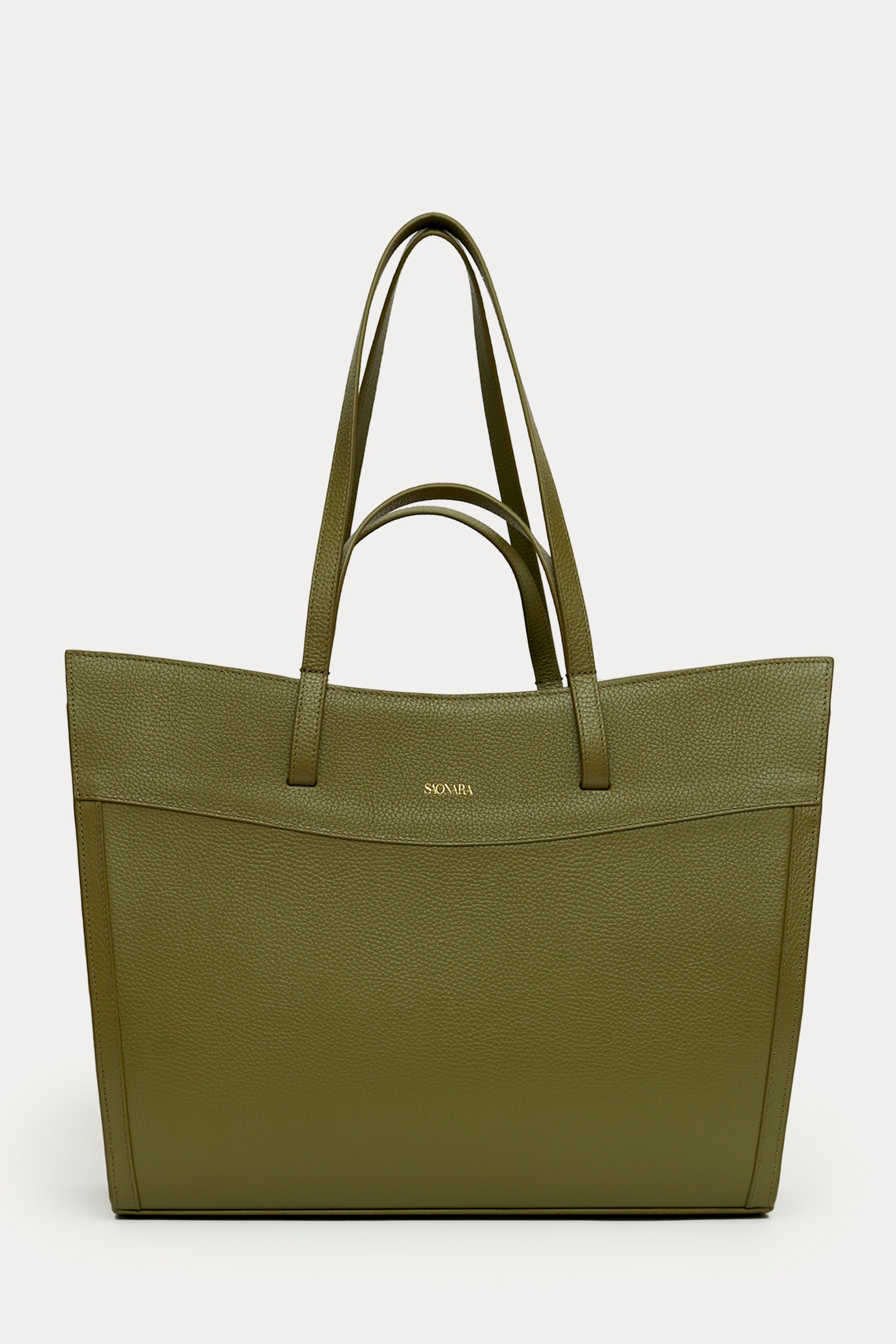 Shopping Bag Khaki Piel