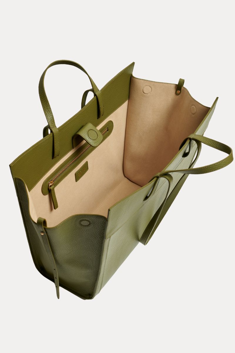 Shopping Bag Khaki Piel