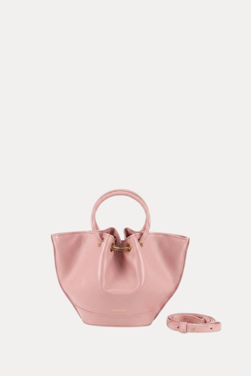 Mini Capazo Bag Peony Piel