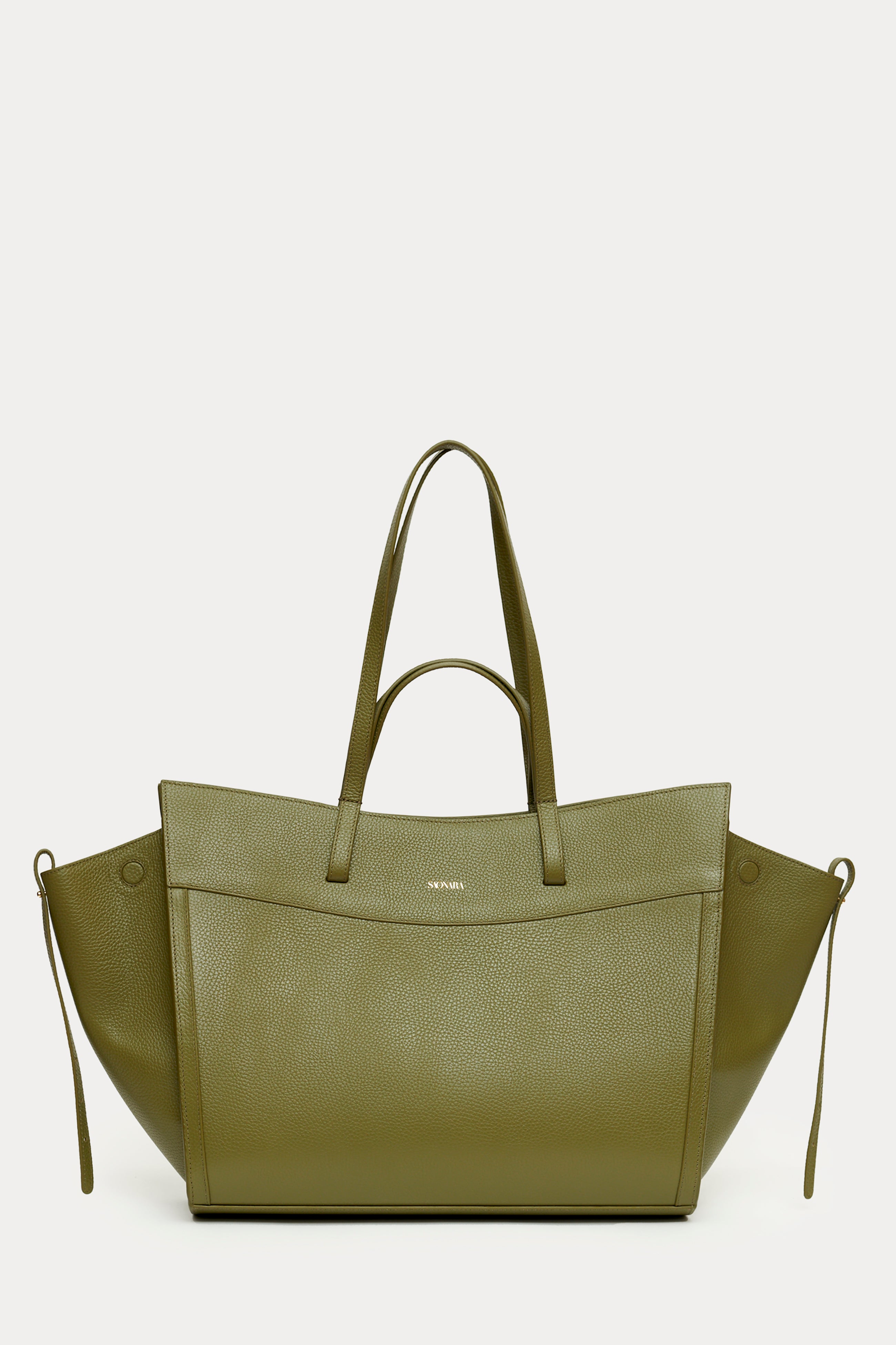 SAONARA SHOPPING BAG MOKA LEATHER