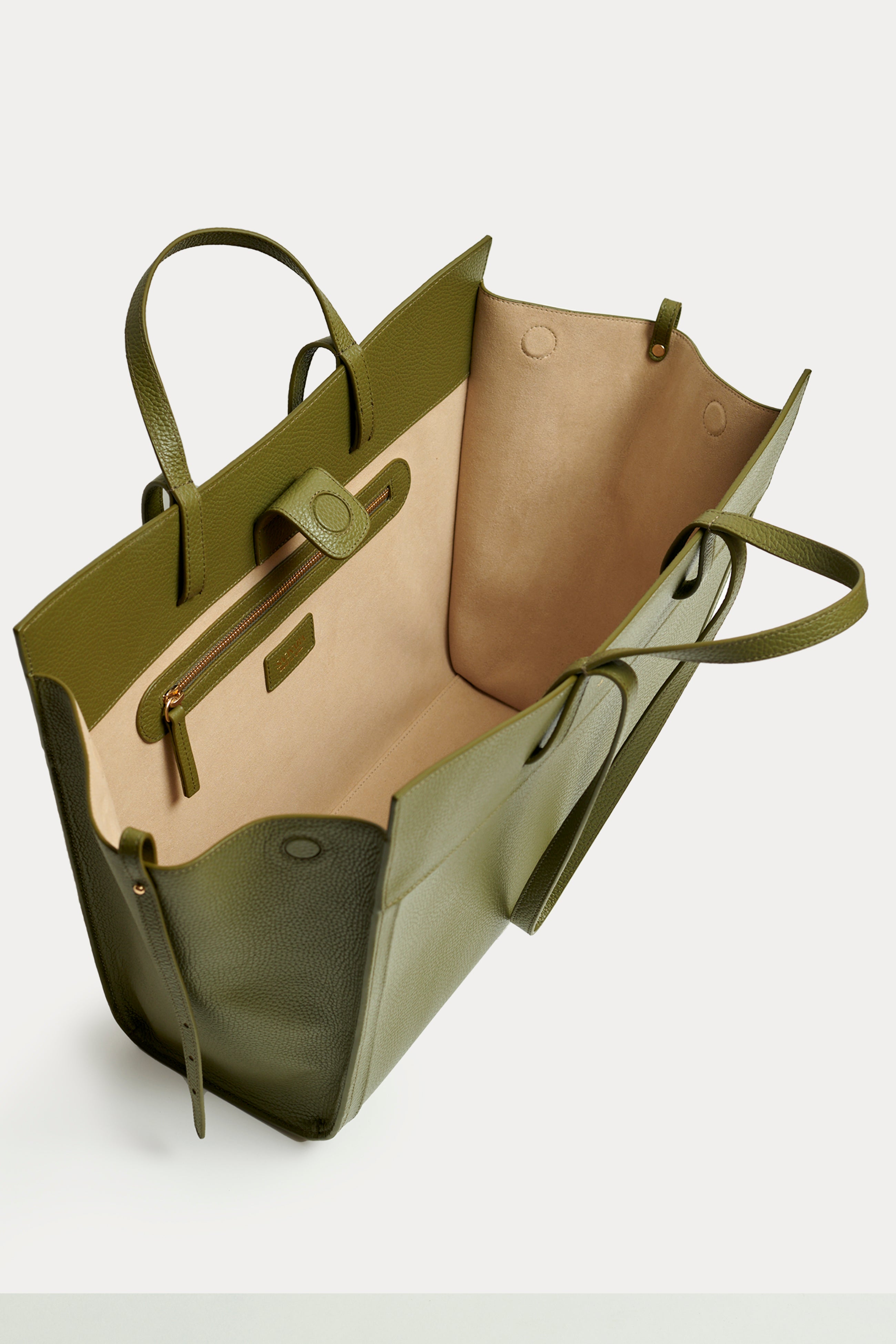 SAONARA SHOPPING BAG MOKA LEATHER