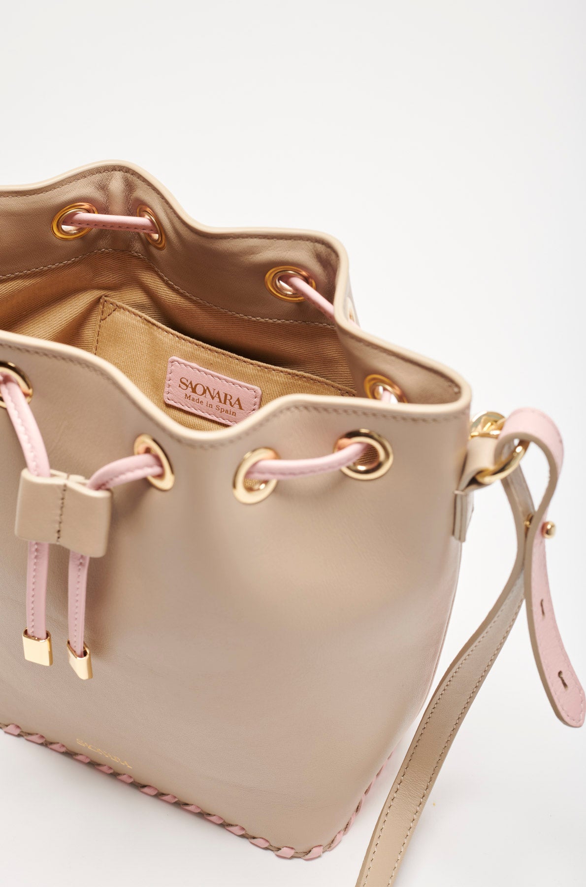 Bolso Saonara Bucket Taupe