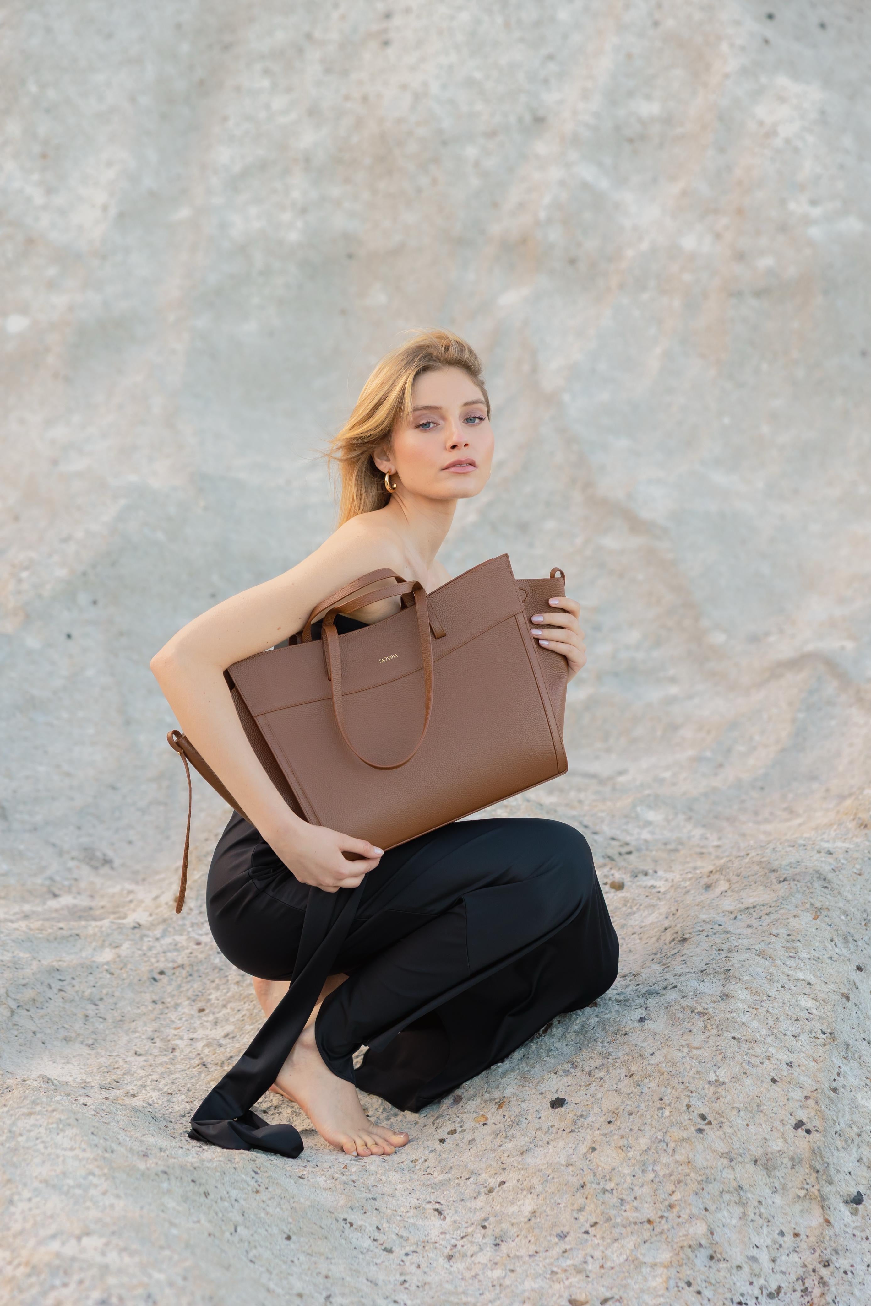 SAONARA SHOPPING BAG CHESTNUT