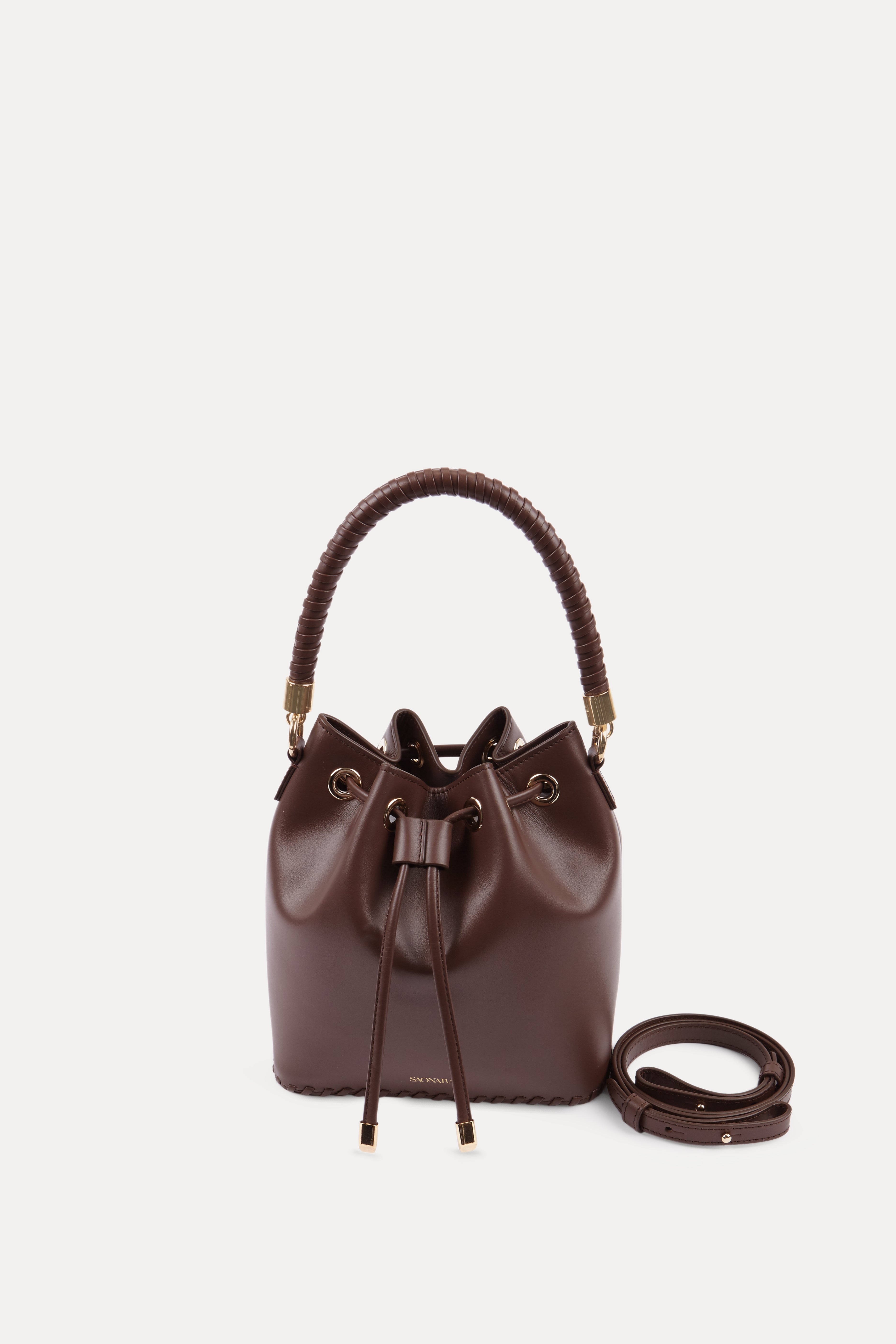 Bucket Bag Chocolat Leather