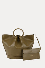Capazo Bag Khaki Piel