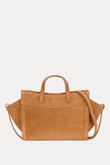Mini Shopping Camel Suede