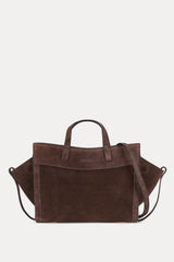 Mini Shopping Chocolat Suede