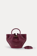 Mini Capazo Bag Berry Piel