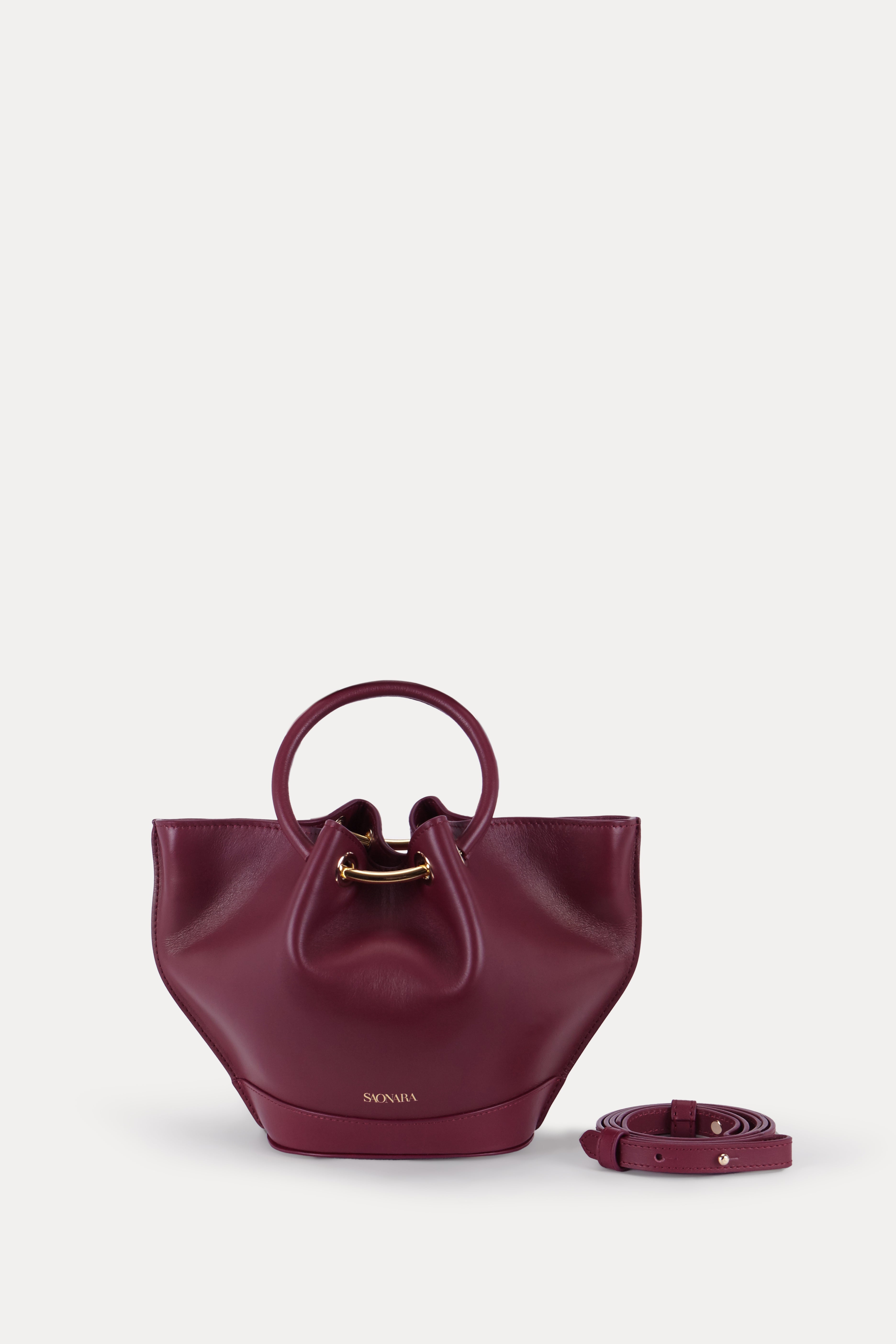 SAONARA MINI CAPAZO BERRY PIEL