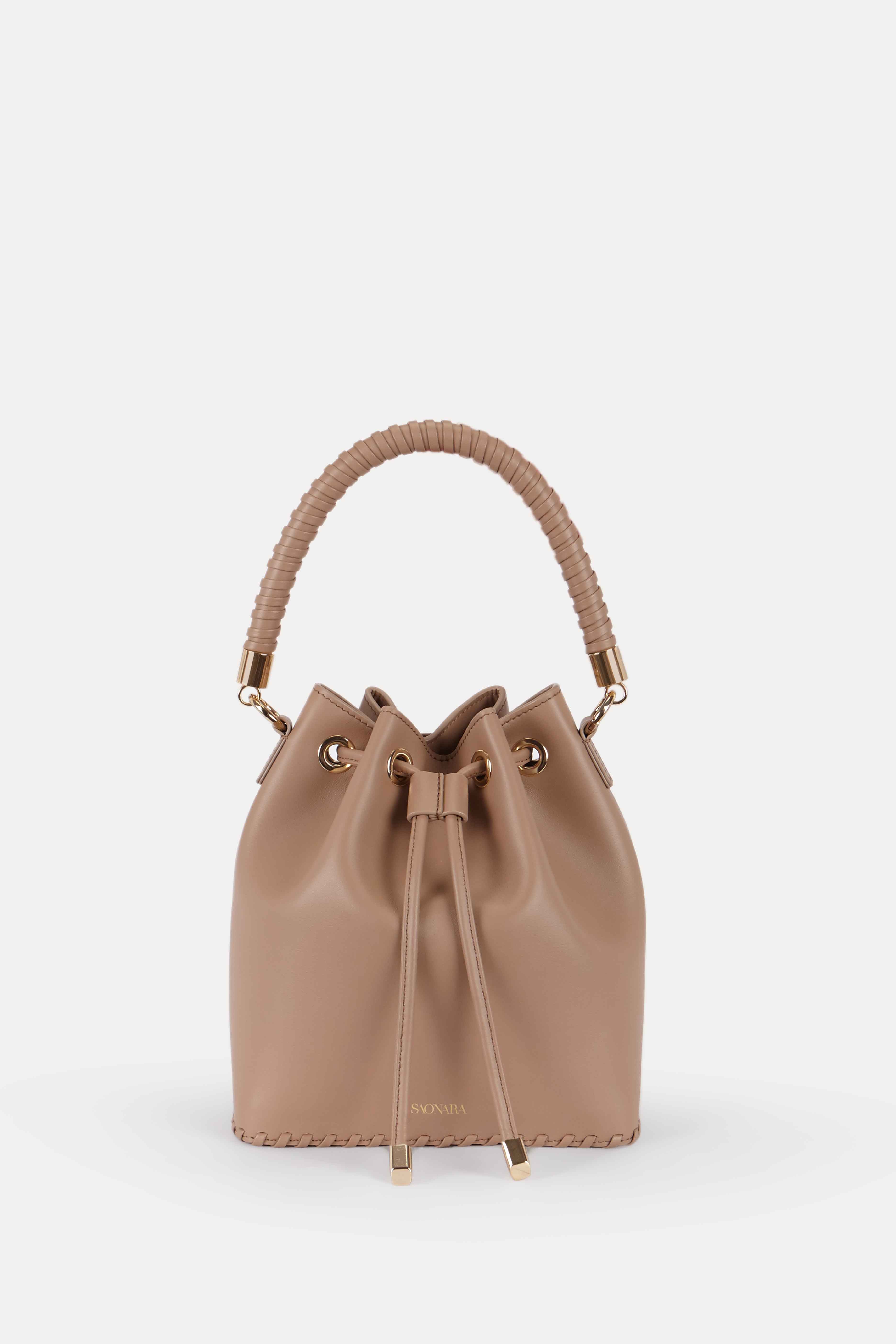 SAONARA BUCKET MOKA PIEL