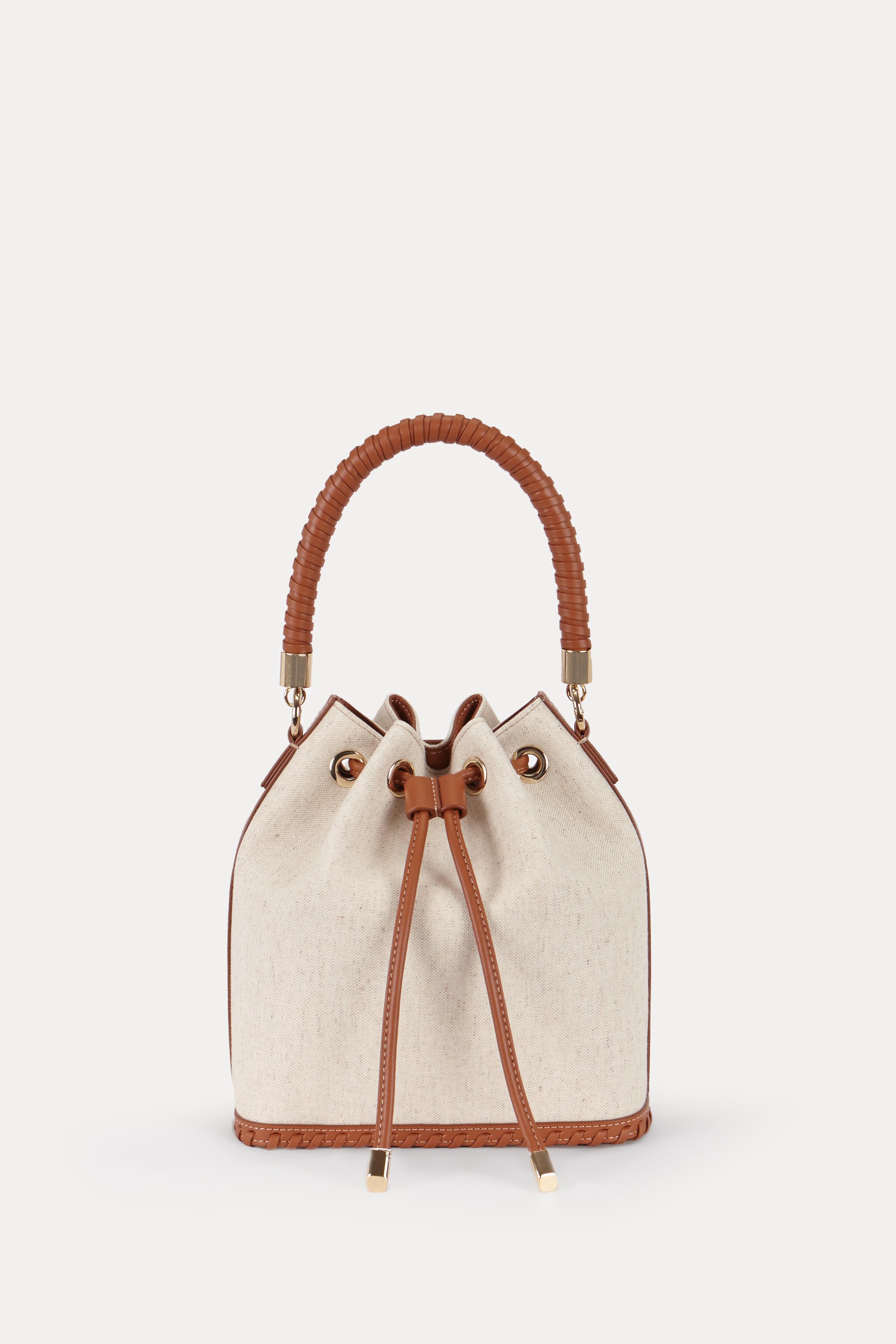 SAONARA BUCKET LINO / CARAMELO PIEL