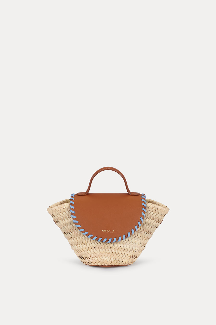 SAONARA COQUETTE CARAMELO/BLUE SKY PIEL