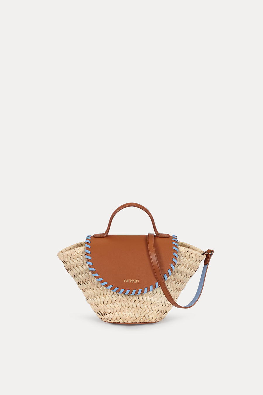 SAONARA COQUETTE CARAMELO/BLUE SKY PIEL