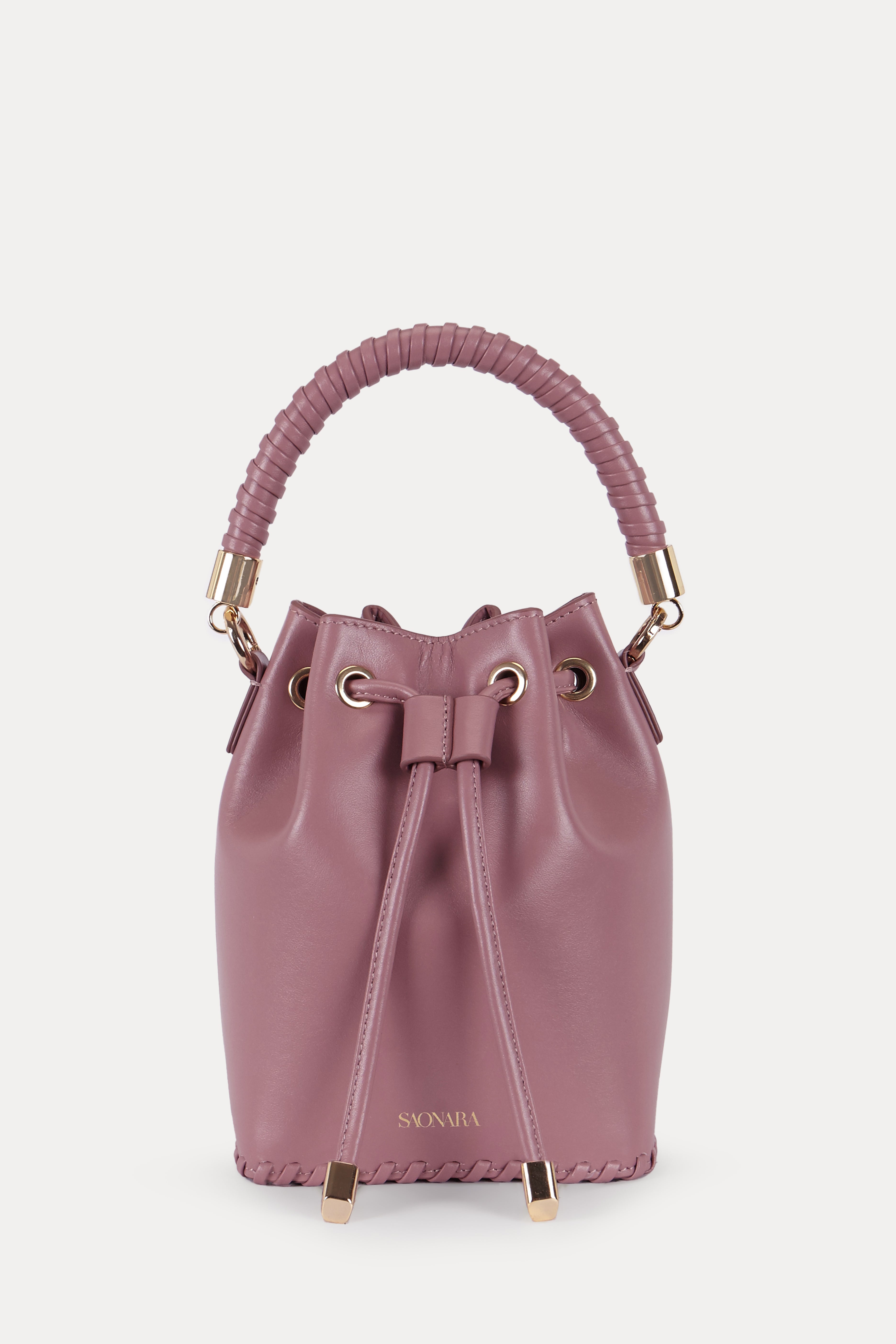 SAONARA MINI BUCKET ROSAE PIEL
