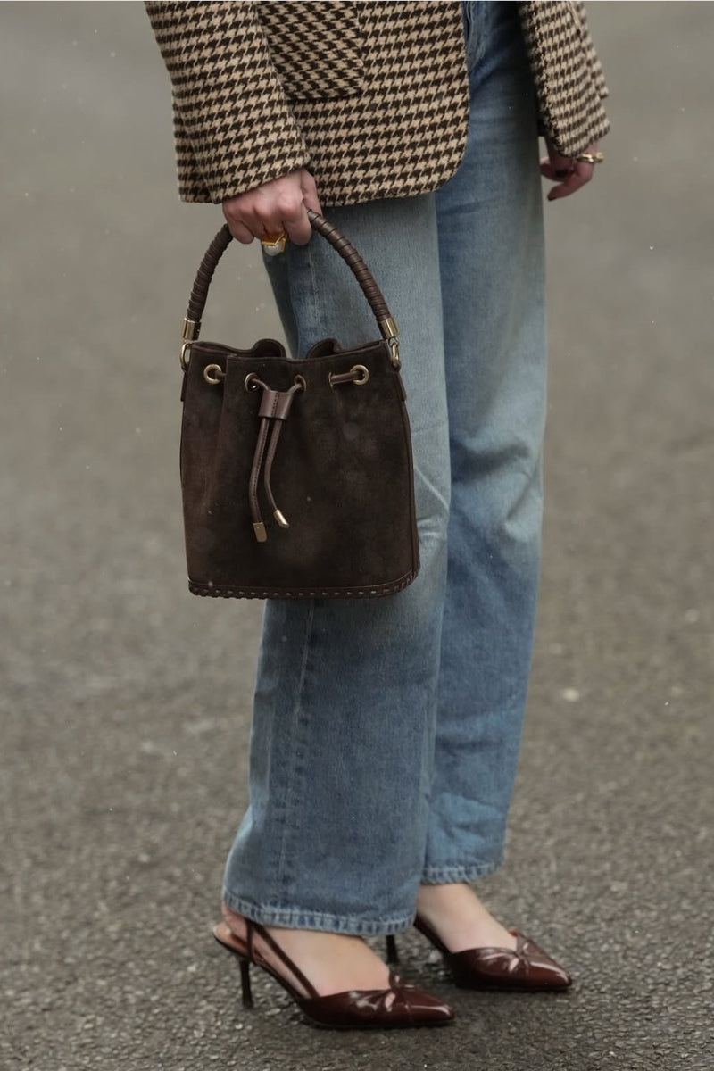 Bucket Bag Chocolat Suede (Limited Edition)