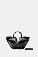 Mini Capazo Bag Black Piel