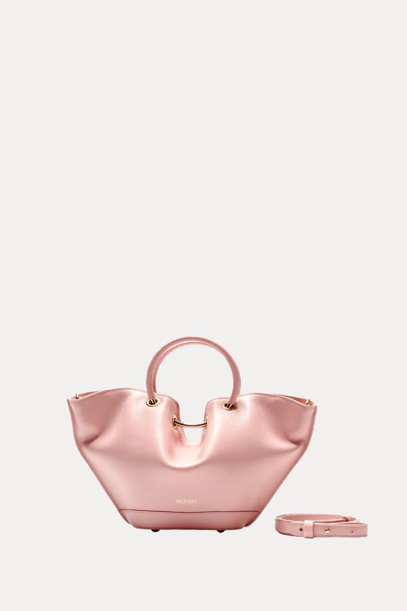 Mini Capazo Bag Peony Piel