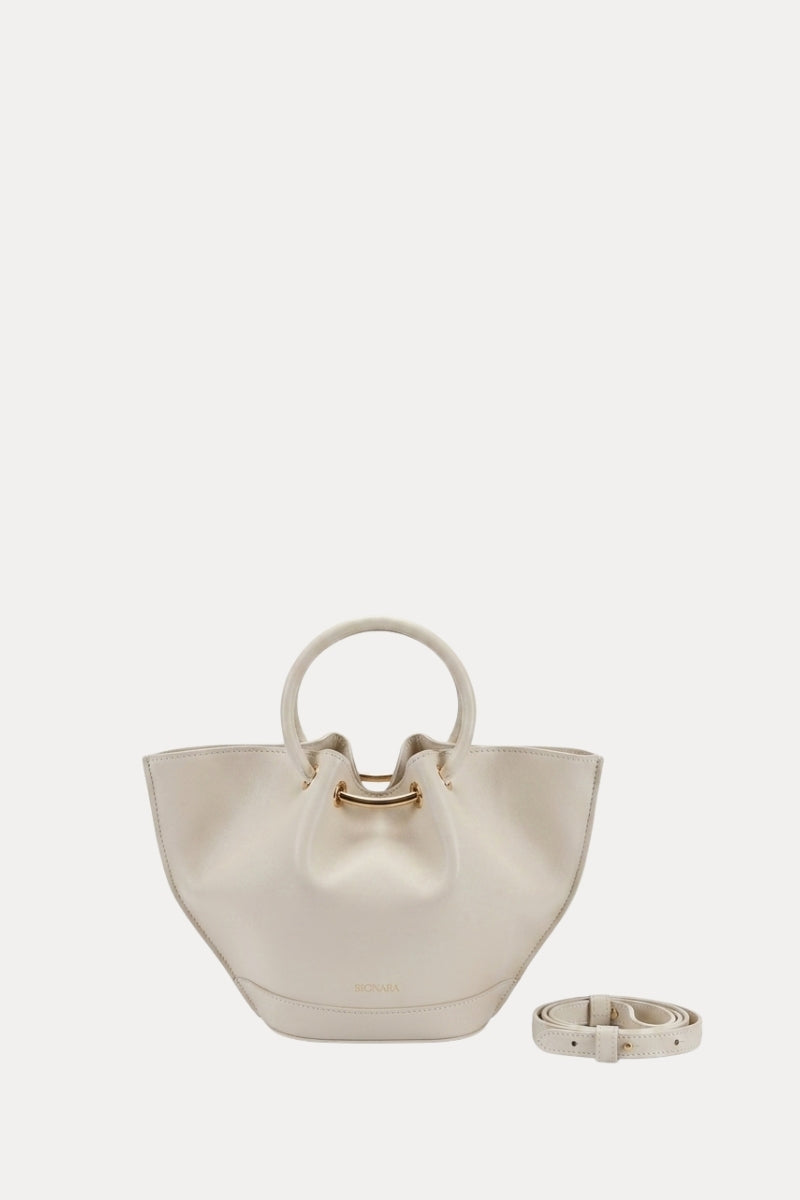 Mini Capazo Bag Ivory Piel