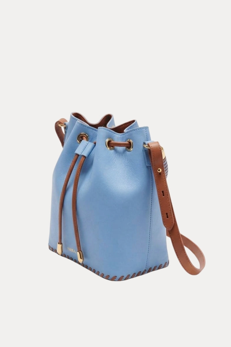 Bucket Bag Blue Sky/Caramel Leather (Limited Edition)