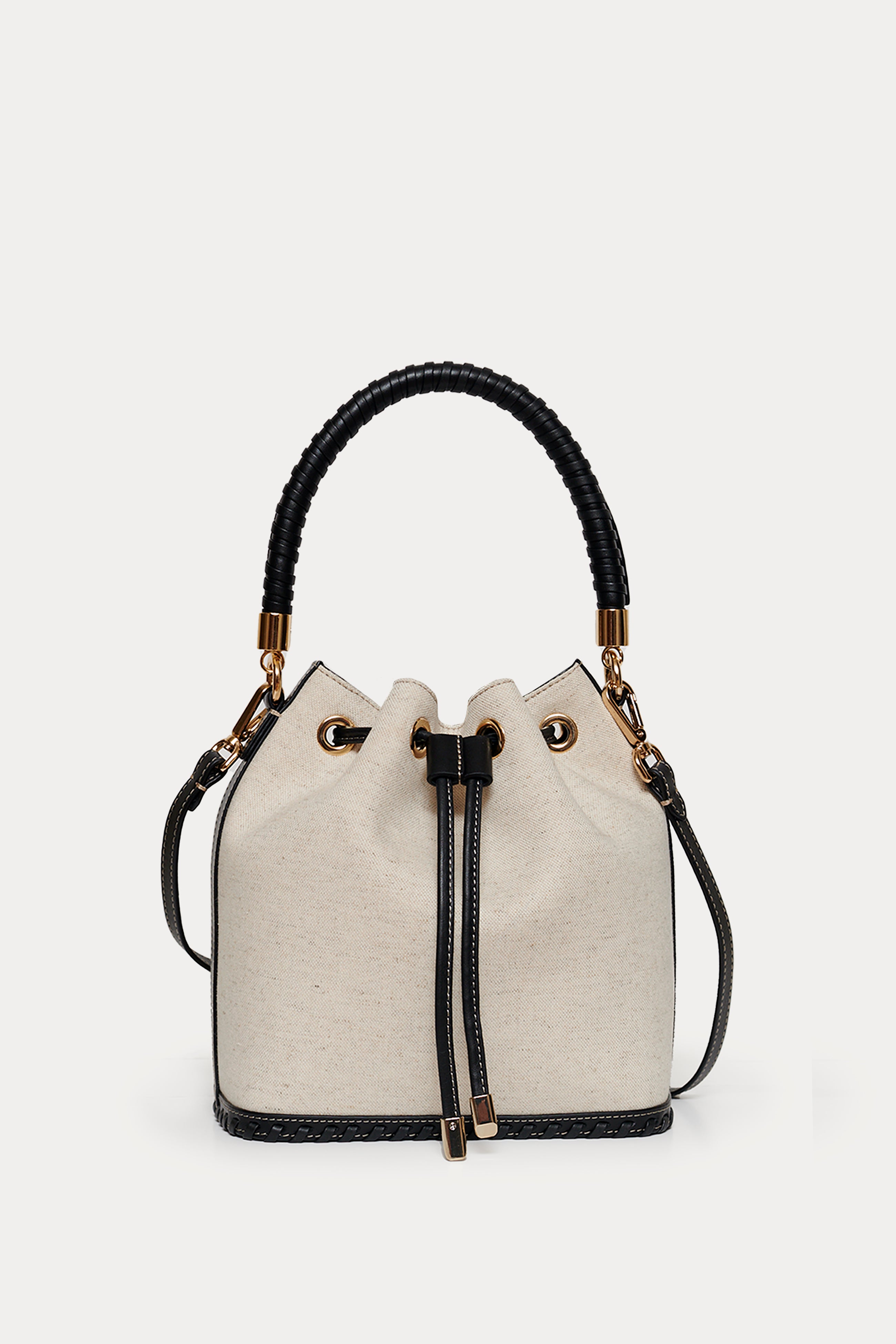SAONARA BUCKET LINO / NEGRO PIEL